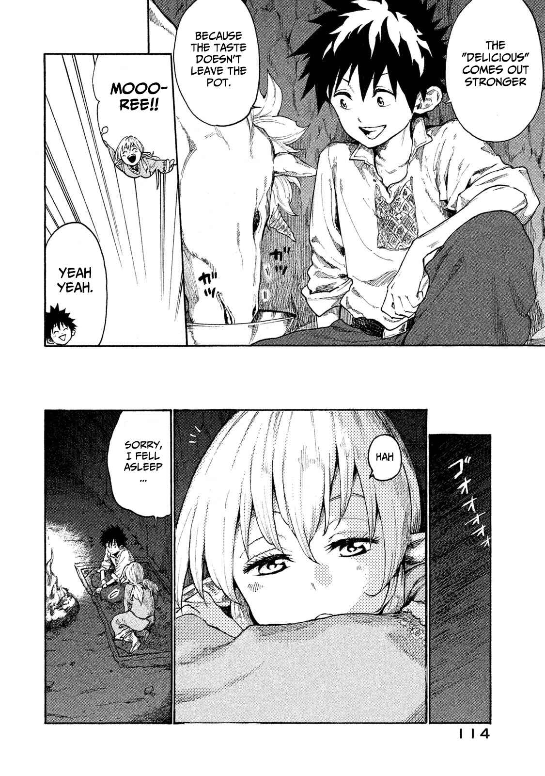 Mazumeshi Elf to Yuuboku gurashi Chapter 9 - Page 14