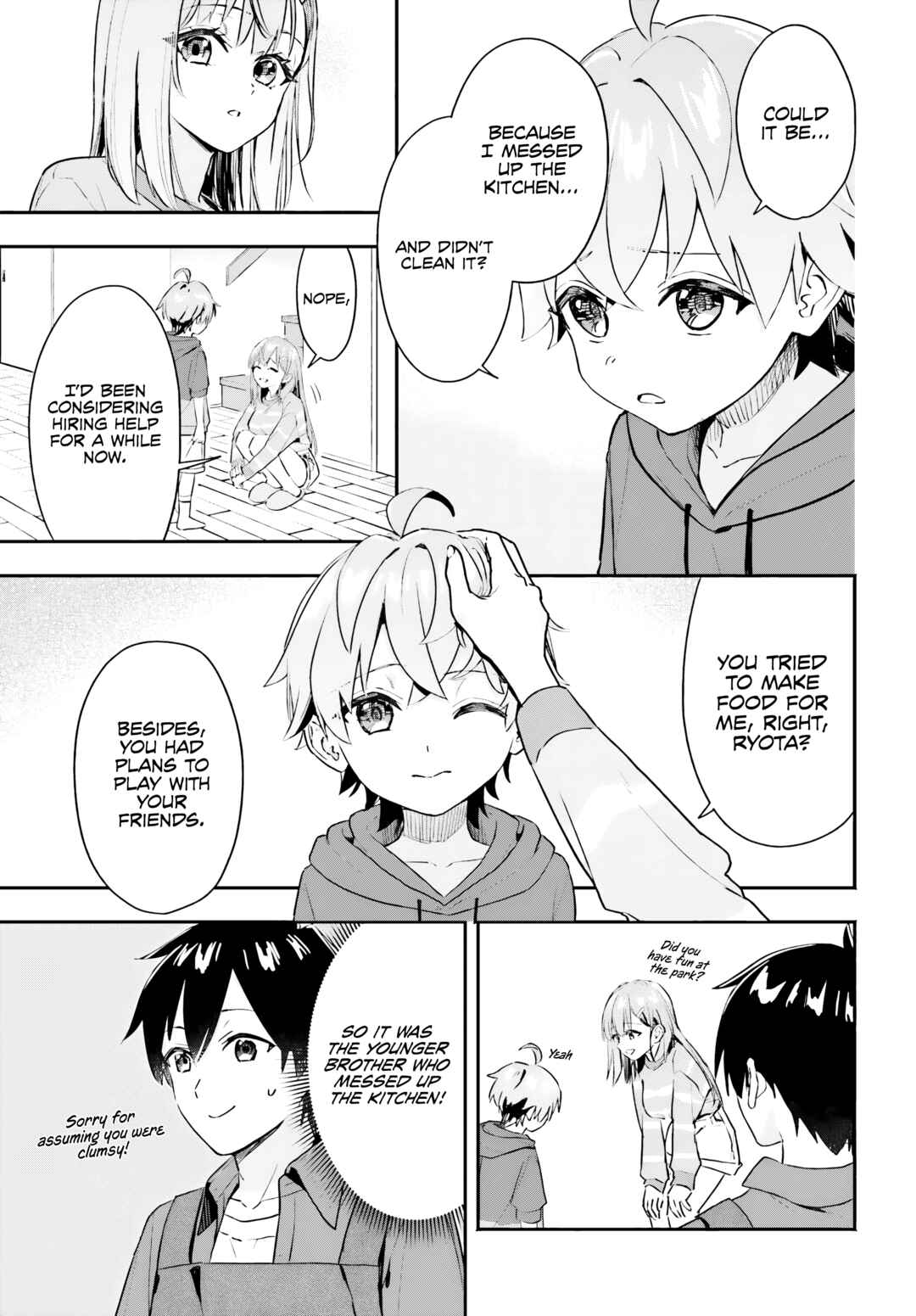Kaji Daikou no Arubaito wo Hajimetara Gakuen Ichi no Bishoujo no Kazoku ni Kiniirarechaimashita. Chapter 2 - Page 10