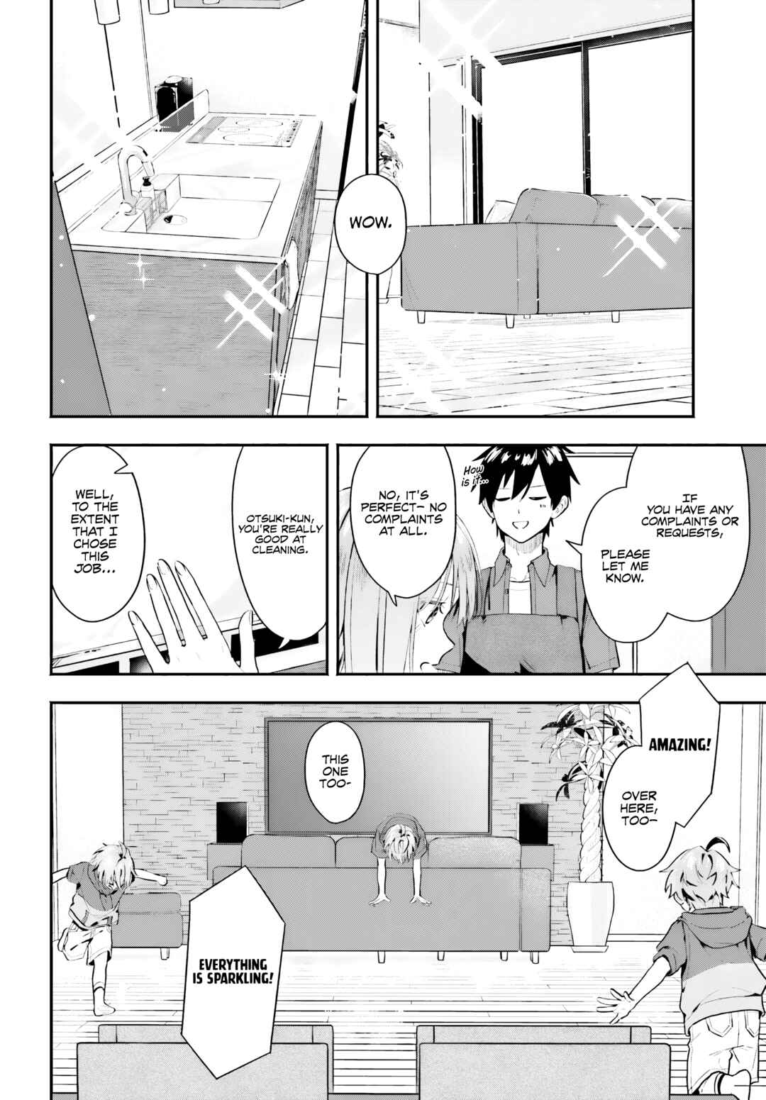 Kaji Daikou no Arubaito wo Hajimetara Gakuen Ichi no Bishoujo no Kazoku ni Kiniirarechaimashita. Chapter 2 - Page 13