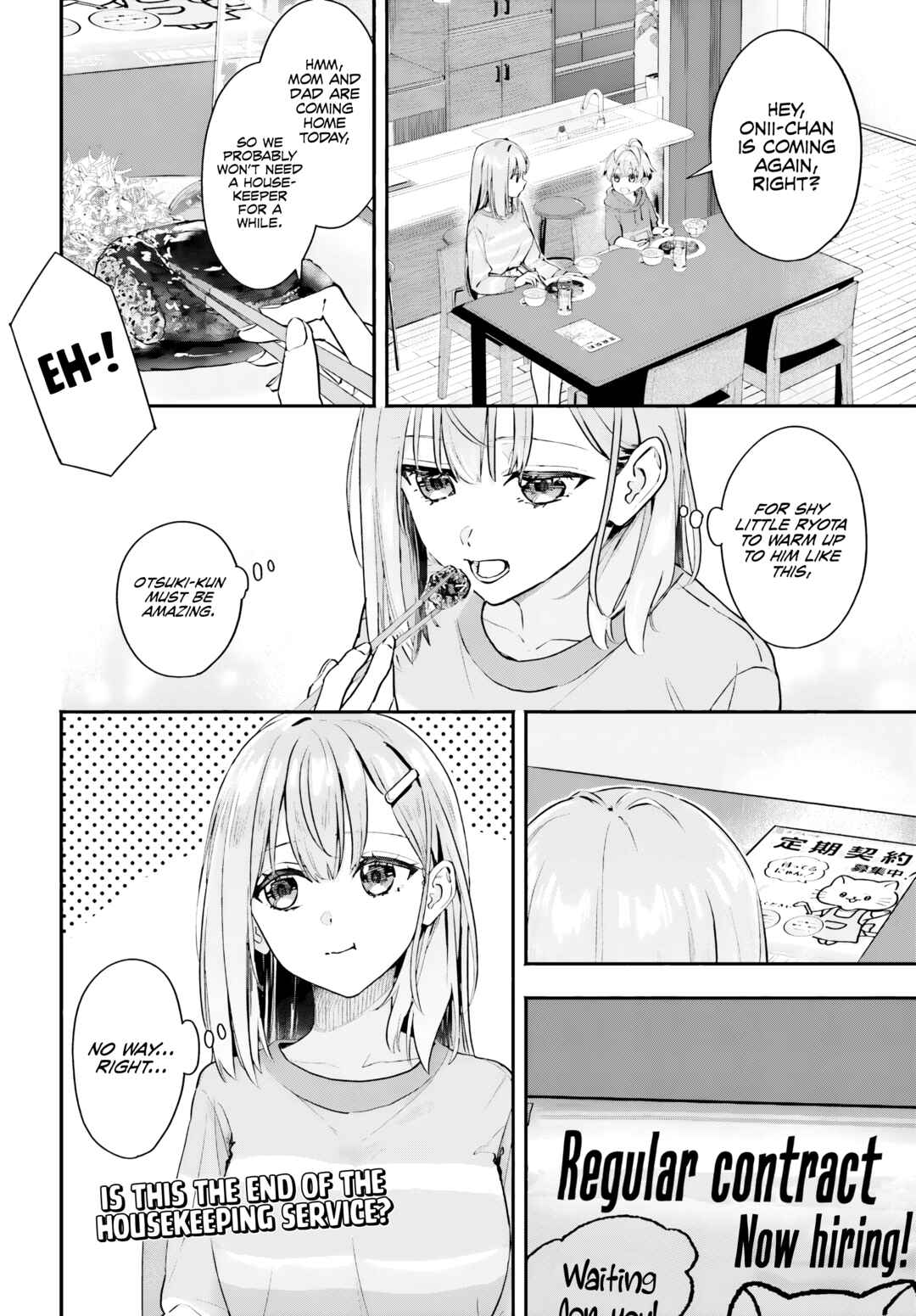 Kaji Daikou no Arubaito wo Hajimetara Gakuen Ichi no Bishoujo no Kazoku ni Kiniirarechaimashita. Chapter 2 - Page 25