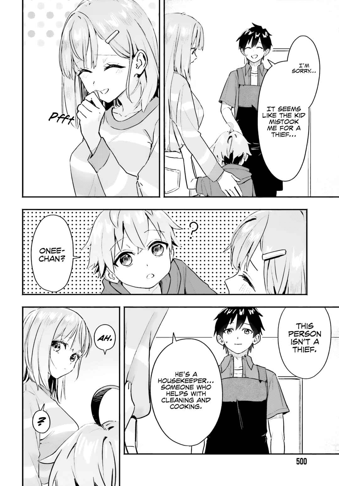 Kaji Daikou no Arubaito wo Hajimetara Gakuen Ichi no Bishoujo no Kazoku ni Kiniirarechaimashita. Chapter 2 - Page 9