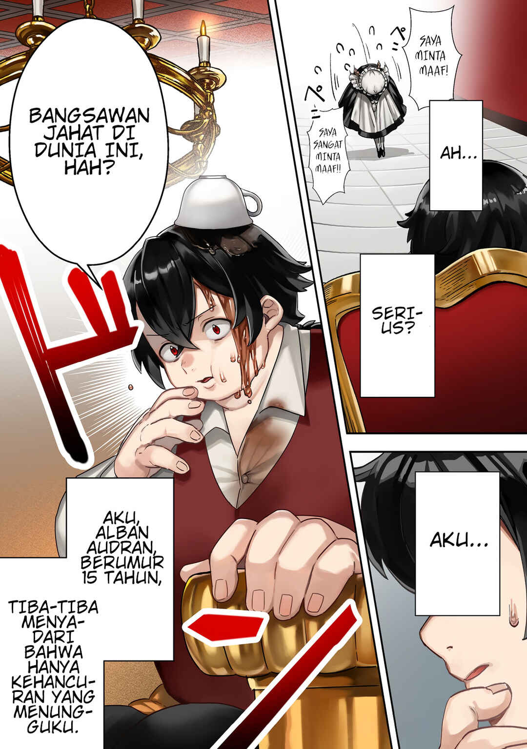 Taidana Akuyaku Kizoku no Ore ni, Kon'yaku Haki Sareta Akuyaku Reijou ga Totsuidara Saikyou no Fuufu ni Narimashita Chapter 1 - Page 1