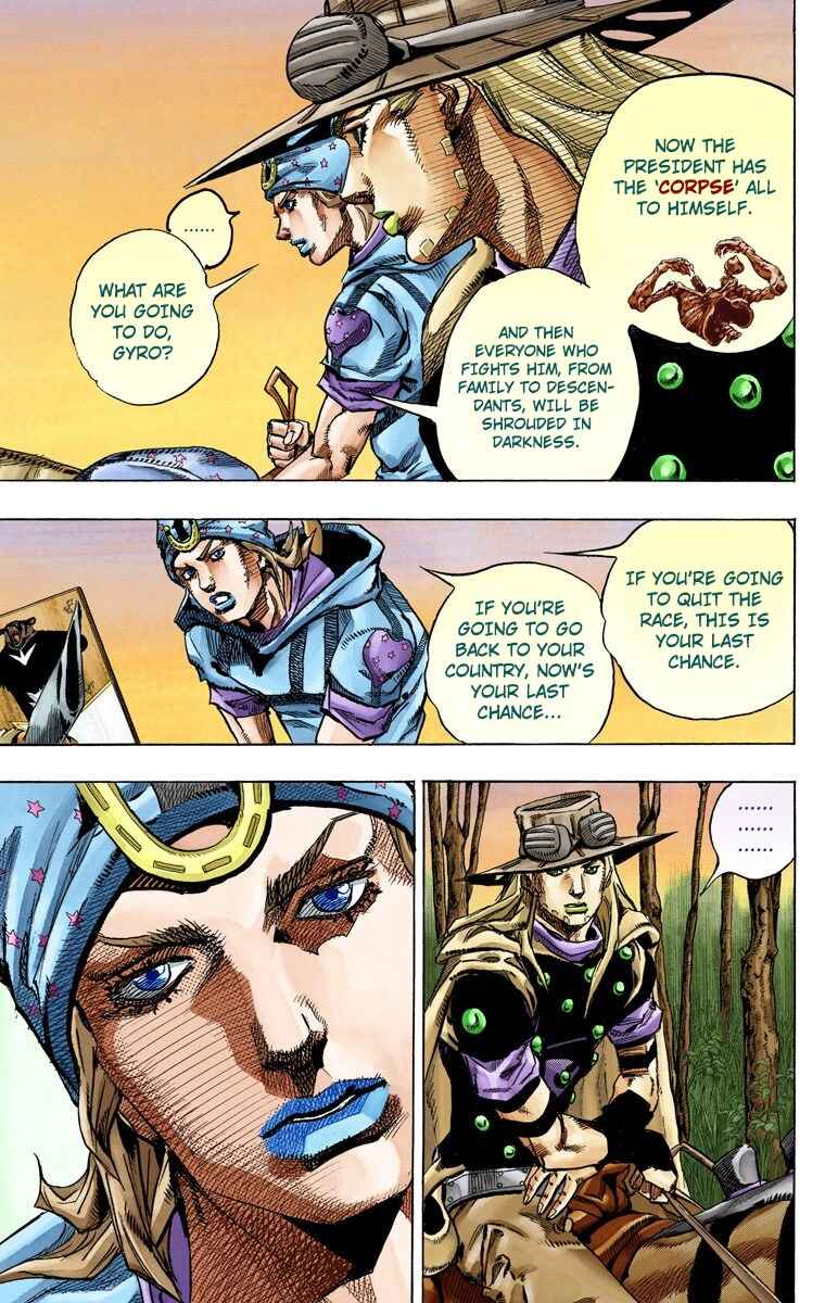 JoJo no Kimyou na Bouken: Part 7 - Steel Ball Run Color-ban Chapter 76 - Page 13