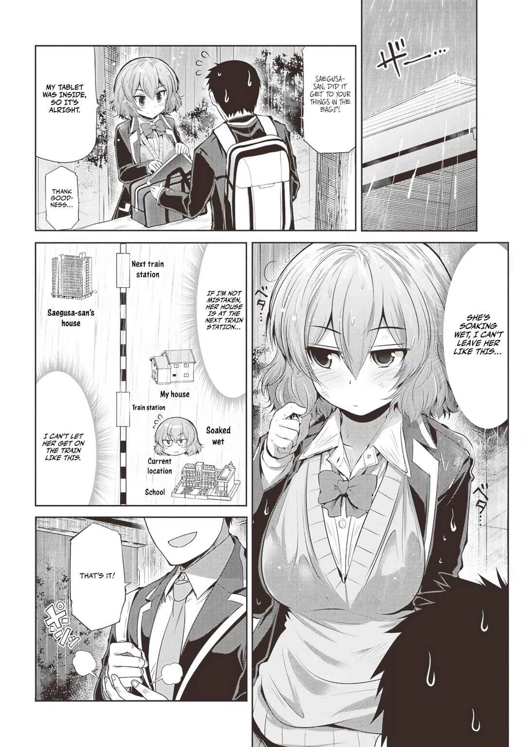 Saegusa-san wa Megane-senpai to Koi wo Egaku Chapter 4 - Page 4