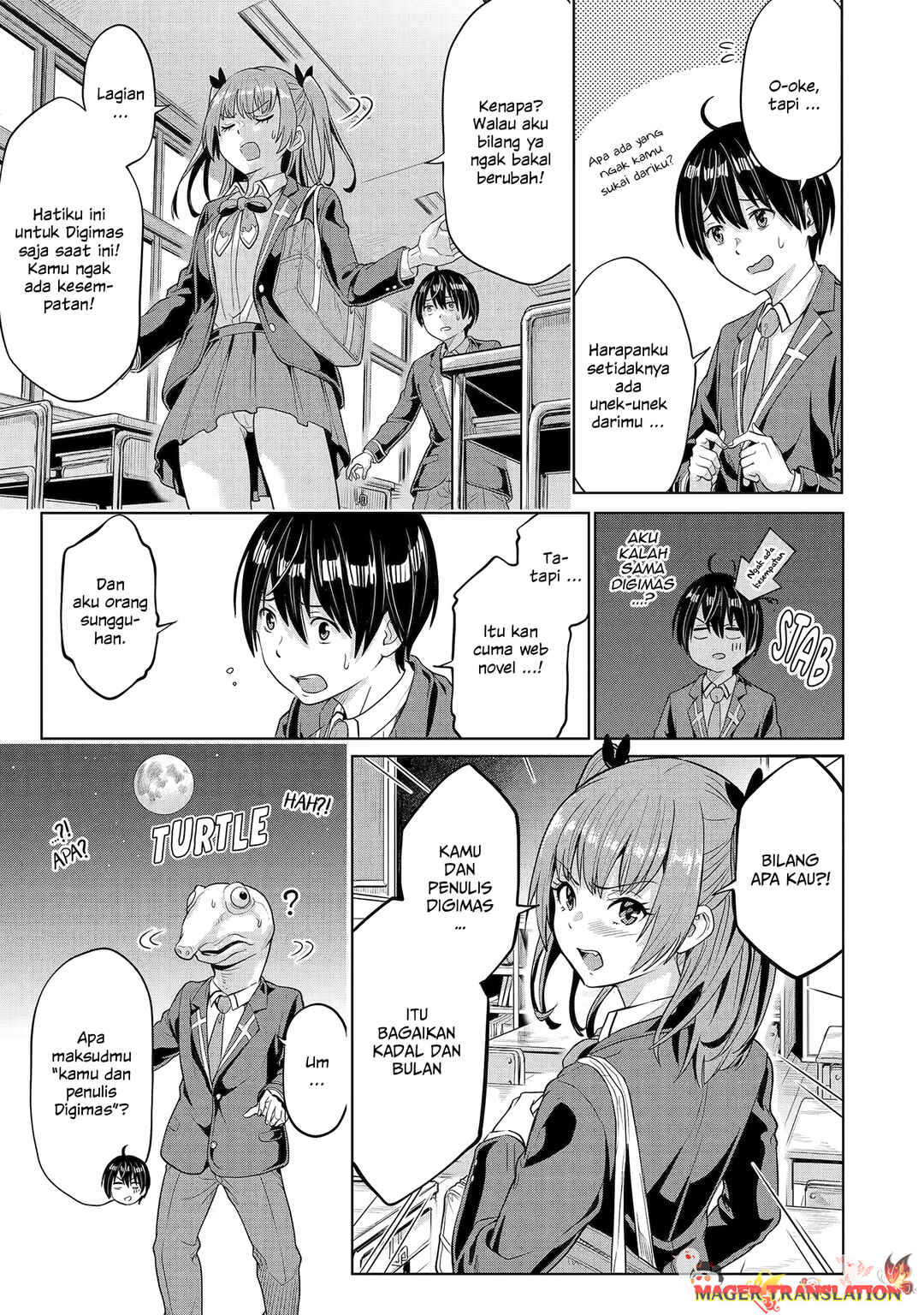 Koukousei WEB Sakka no Mote Seikatsu: "Anta ga Kami Sakka na Wakenai desho" to Boku o Futta Osananajimi ga Koukai Shiteru kedo Mou Osoi Chapter 1.1 - Page 21
