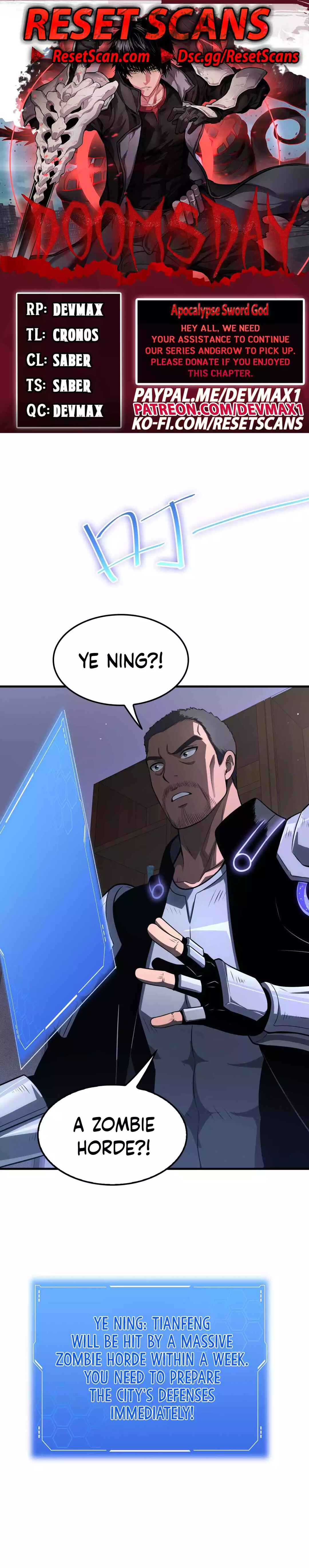 Doomsday Sword God Chapter 17 - Page 1