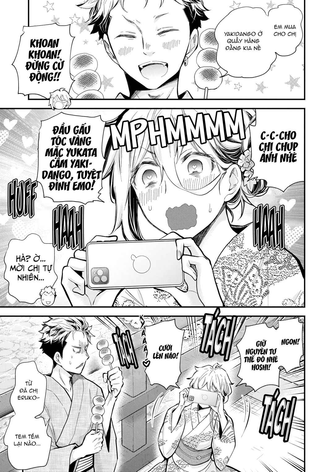 Shingeki no Eroko-san: Hen na Oneesan wa Danshi Kousei to Nakayoku Naritai Chapter 52 - Page 3