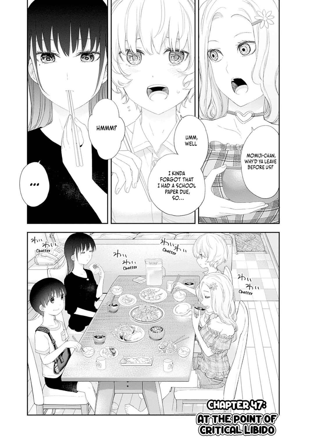 Shikisaki Shimai wa Abakaretai Chapter 47 - Page 1