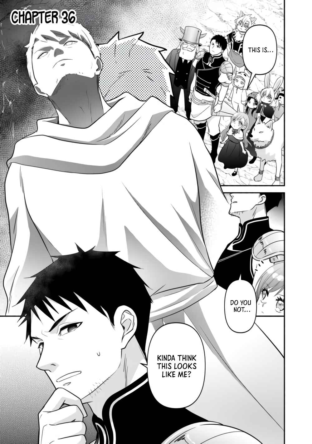 Tensei Youjo.: Shinjuu to Ouji to, Saikyou no Oji-san Youhei-dan no Naka de Ikiru Chapter 36 - Page 1