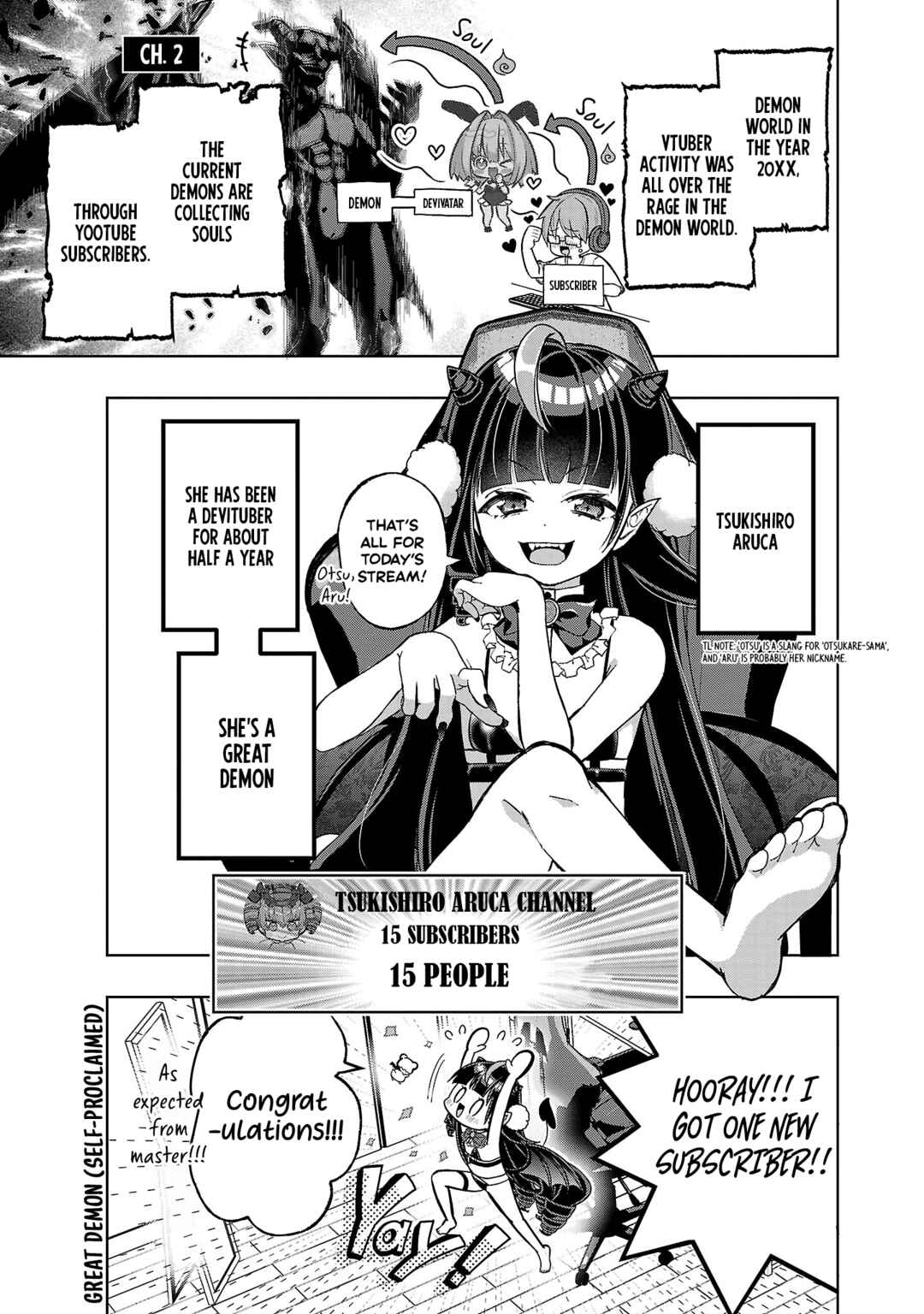 Devituber!! ~Tsukishiro Arca wa Vtuber de Maou wo Mezasu!~ Chapter 2 - Page 2