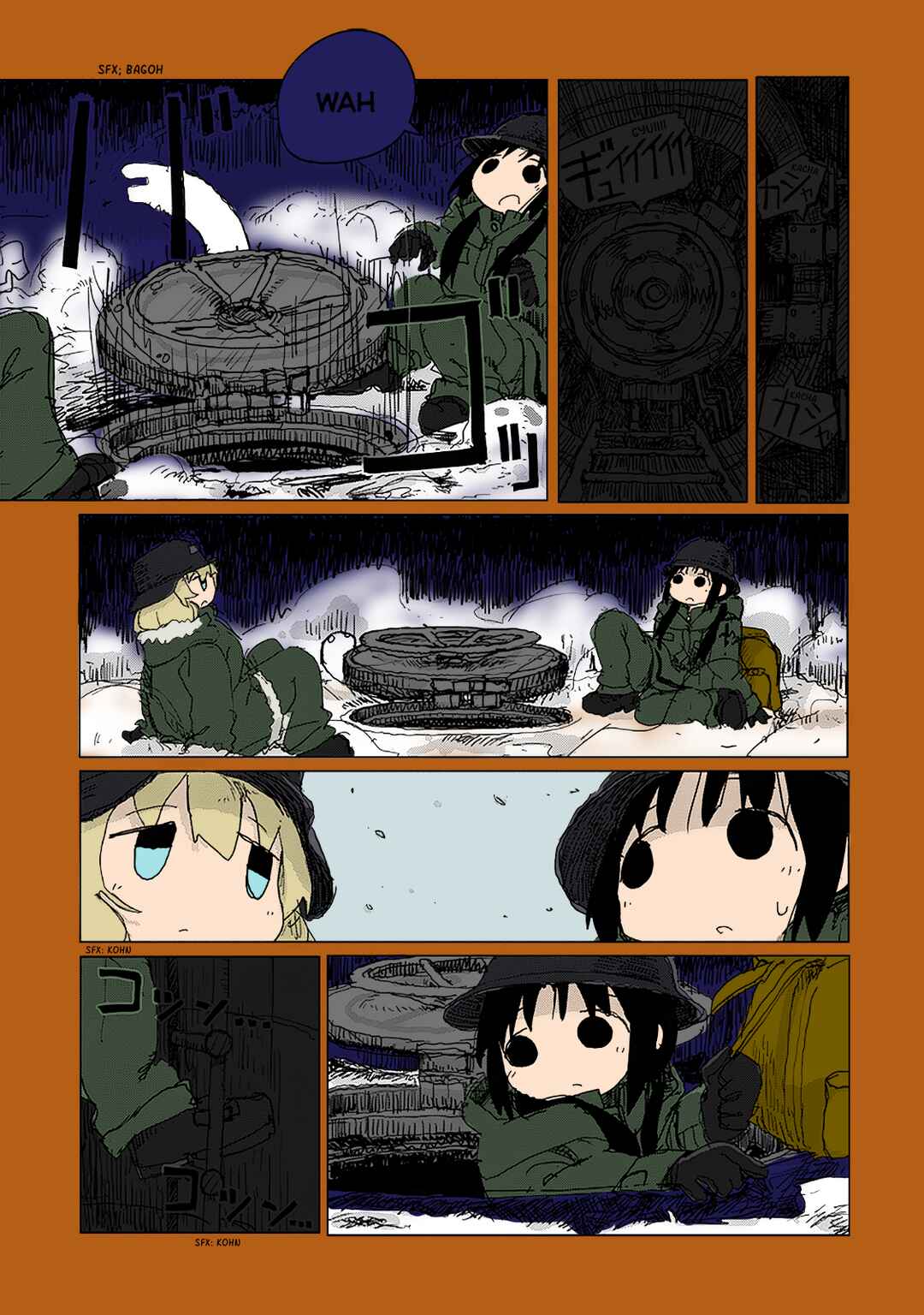 Shoujo Shuumatsu Ryokou (Fan Colored) Chapter 26 - Page 14