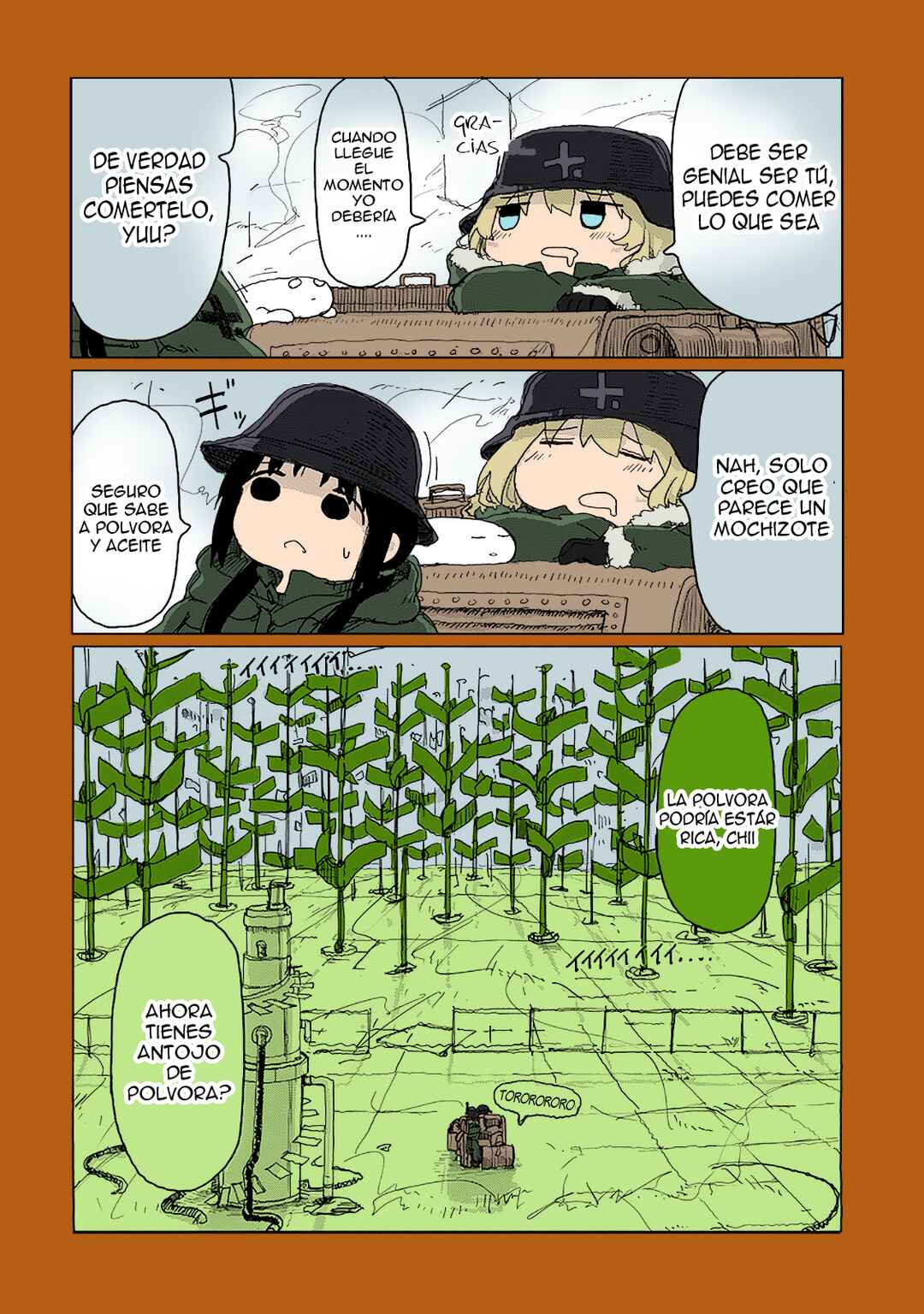 Shoujo Shuumatsu Ryokou (Fan Colored) Chapter 26 - Page 2