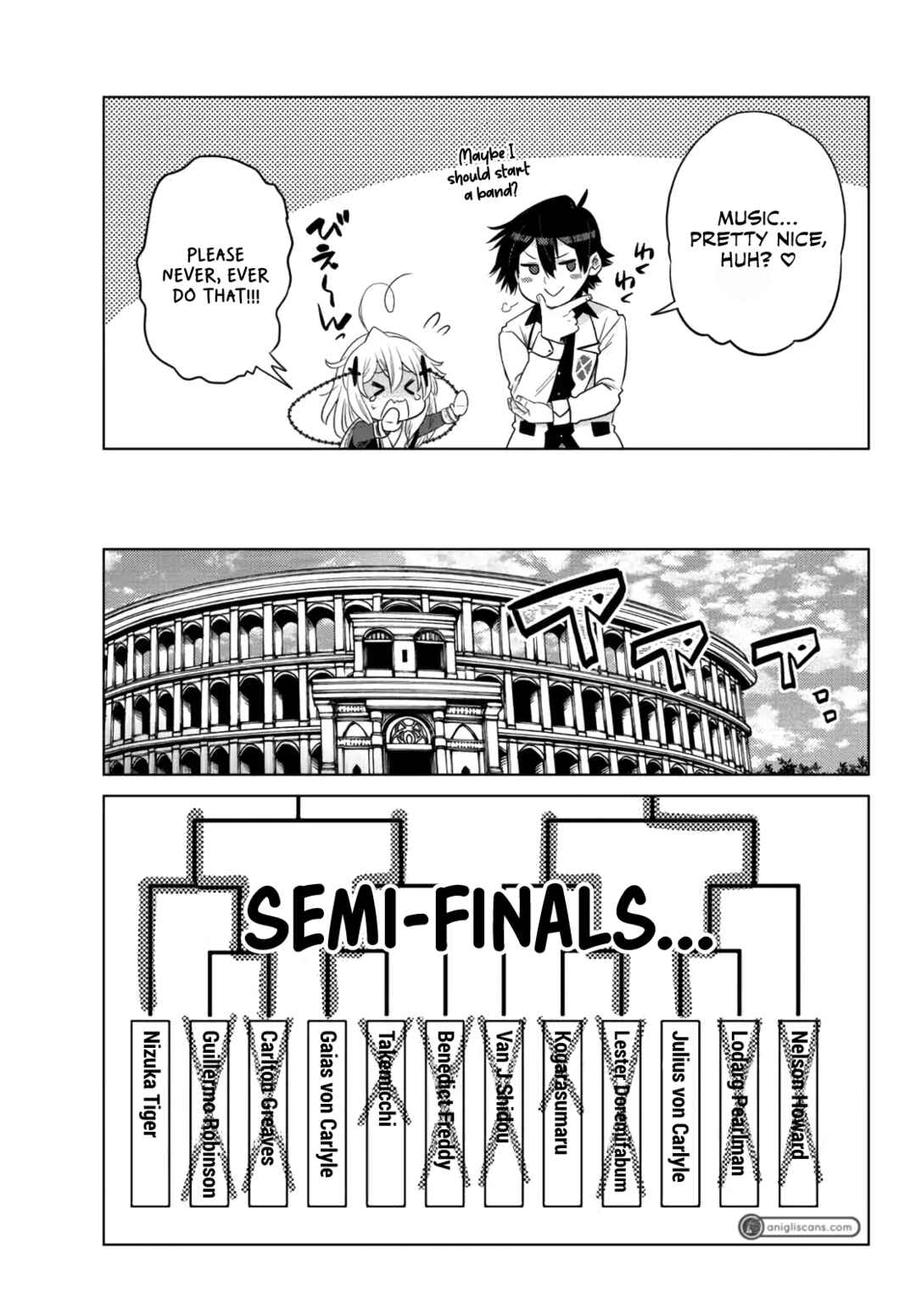 Ochikobore Datta Ani ga Jitsuha Saikyou ~Shijou Saikyou no Yuusha wa Tensei-shi, Gakuen de Mujikaku ni Musou Suru~ Chapter 13 - Page 42
