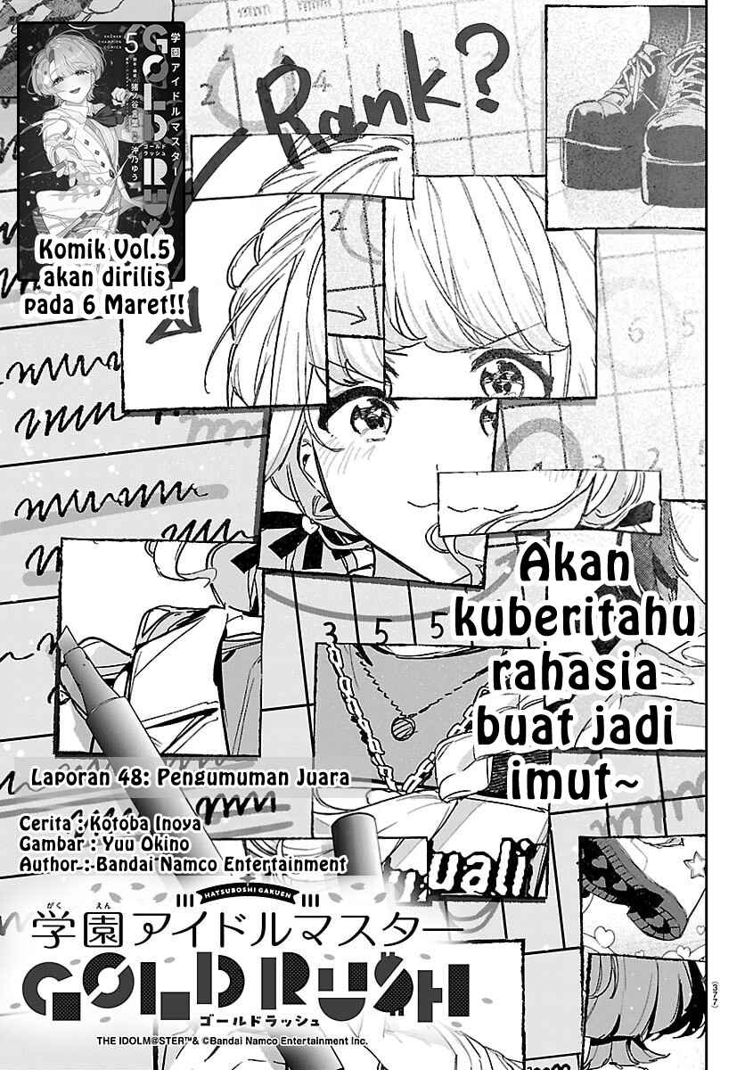 Gakuen Idolm@ster Gold Rush Chapter 48 - Page 1