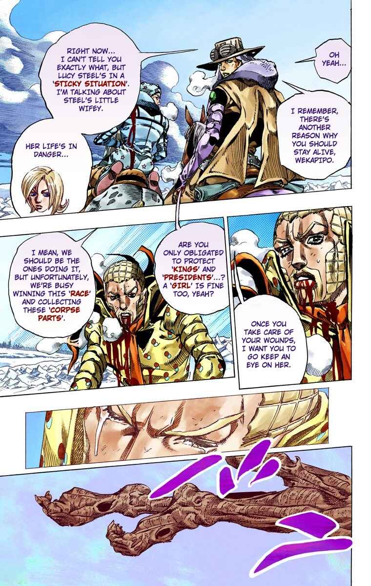 JoJo no Kimyou na Bouken: Part 7 - Steel Ball Run Color-ban Chapter 54 - Page 45
