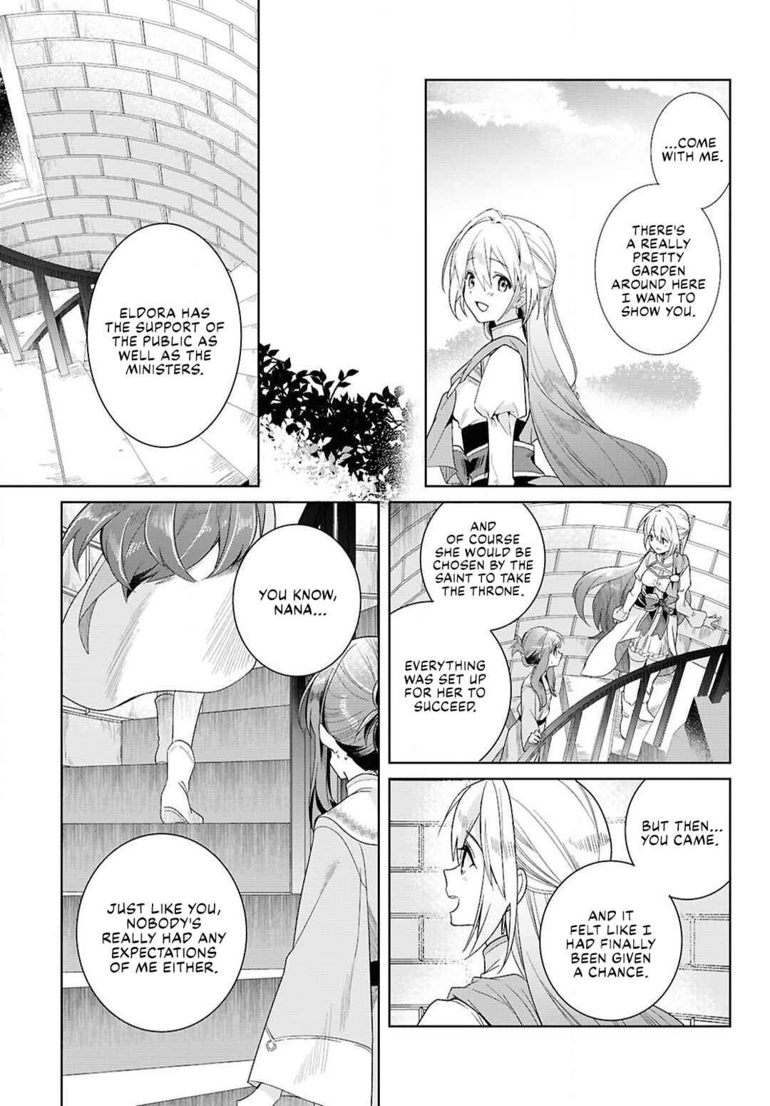 Muryoku Seijo to Munou Oujo ~Maryoku Zero de Shoukansareta Seijo no Isekai Kyuukokuki~ Chapter 1 - Page 44