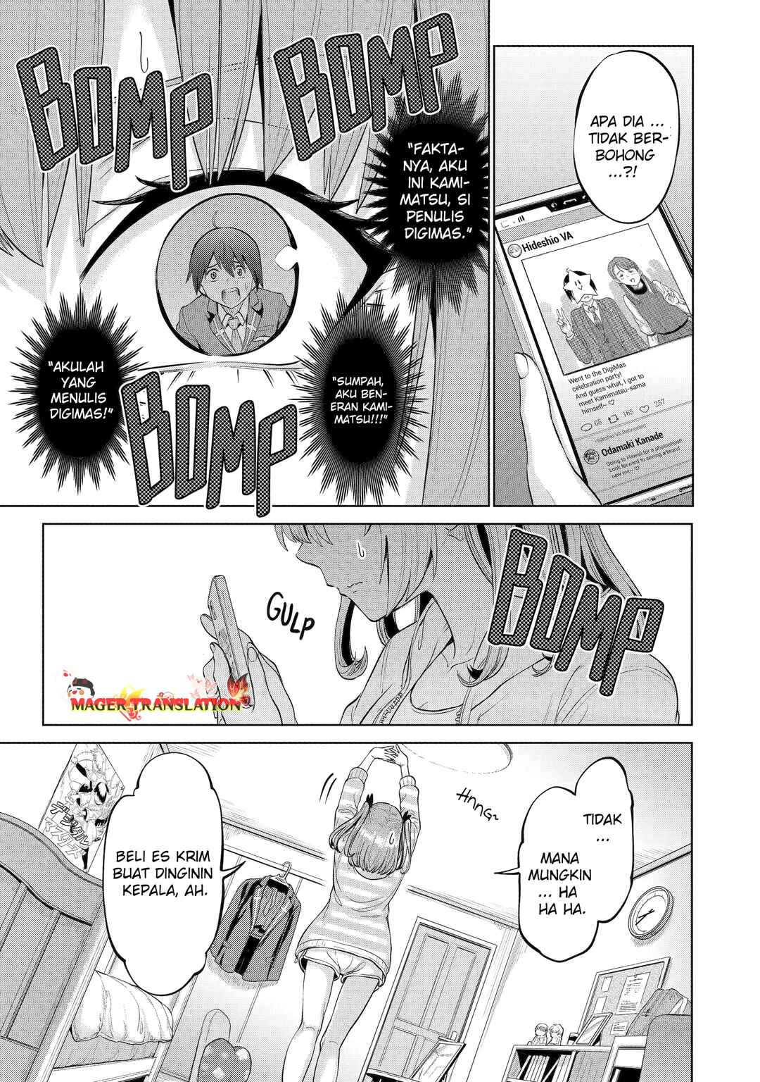 Koukousei WEB Sakka no Mote Seikatsu: "Anta ga Kami Sakka na Wakenai desho" to Boku o Futta Osananajimi ga Koukai Shiteru kedo Mou Osoi Chapter 6 - Page 9