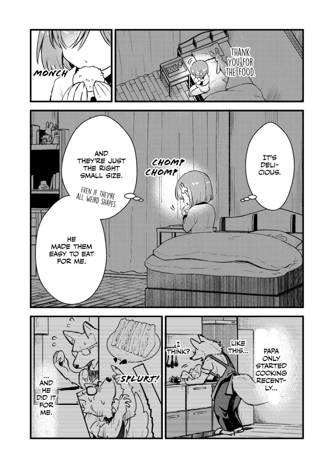 Ookami Papa to Musume-chan Chapter I want to stay with Papa - Page 9