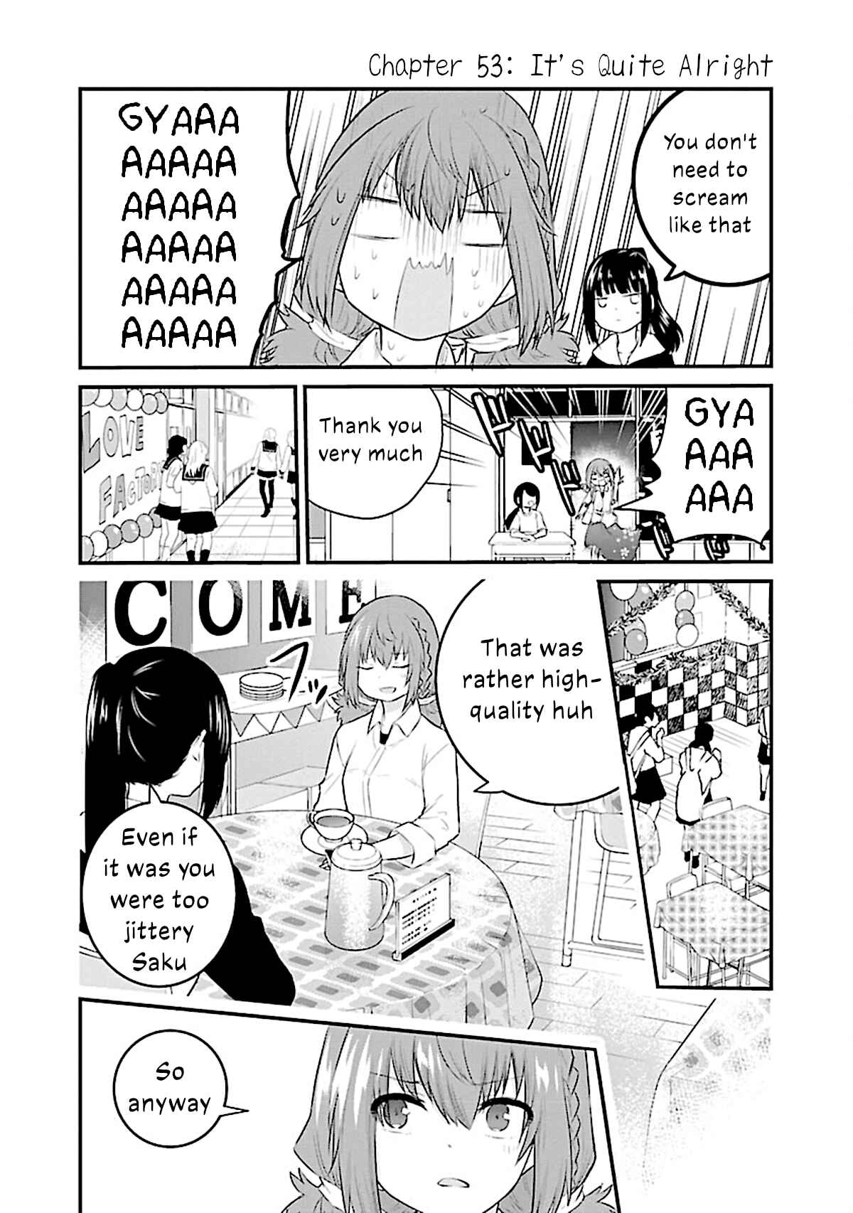 Koe ga dasenai Shoujo wa "Kanojo ga Yasashisugiru" to Omotte iru Chapter 53 - Page 2