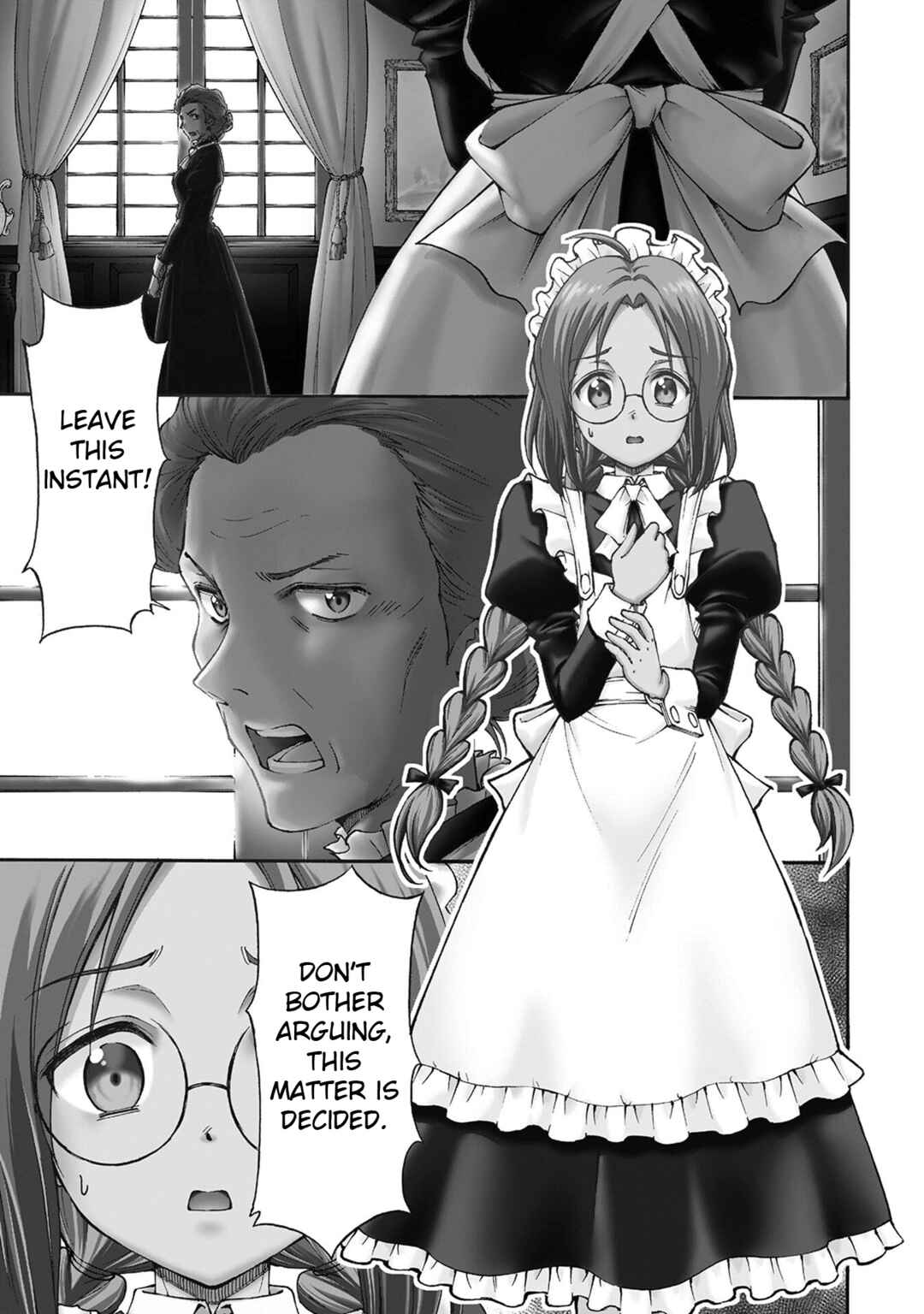 Maid nara Touzen desu. ~Nureginu wo Kiserareta Bannou Maid-san wa Tabi ni Deru Koto ni shimashita.~ Chapter 1 - Page 4