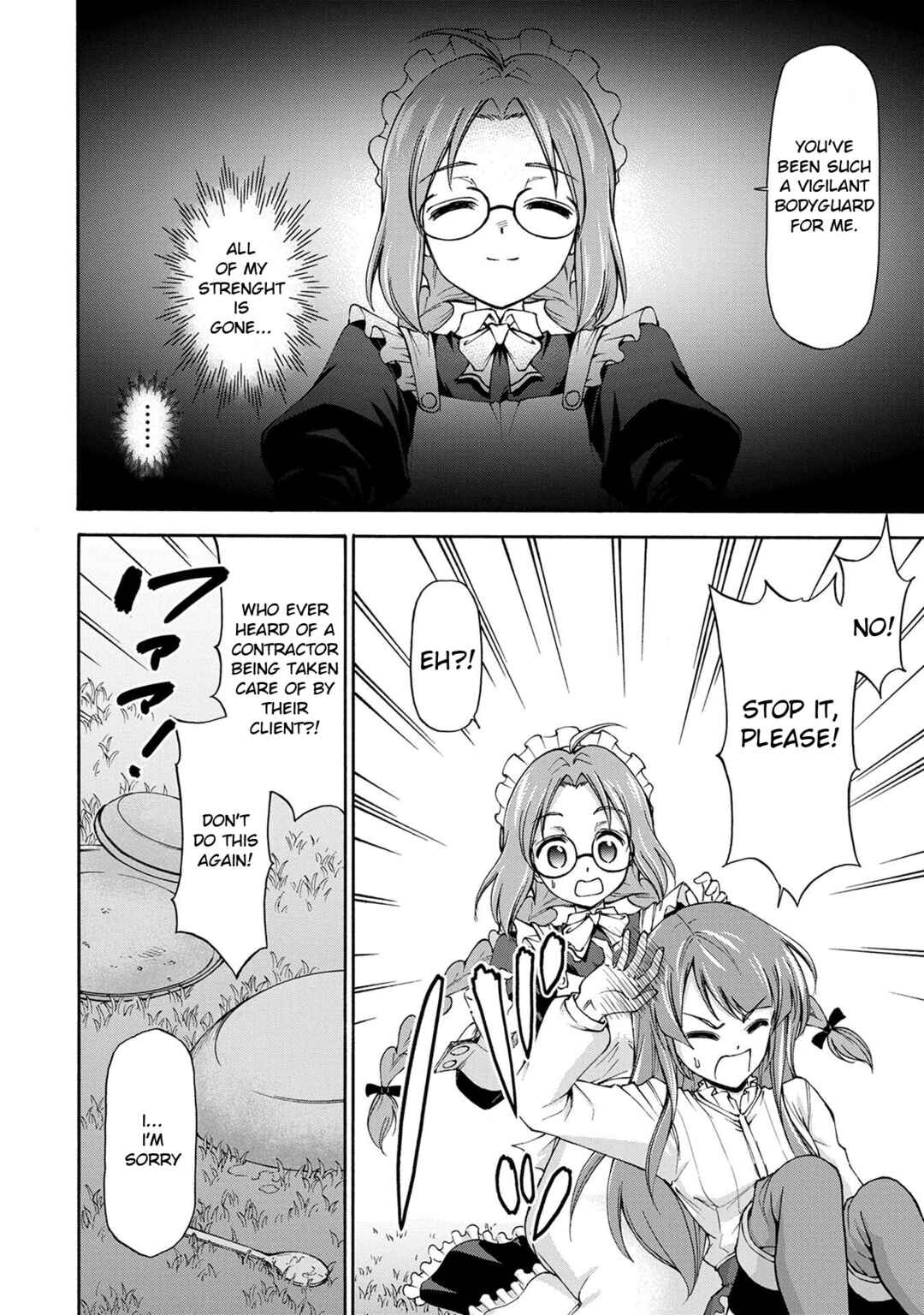 Maid nara Touzen desu. ~Nureginu wo Kiserareta Bannou Maid-san wa Tabi ni Deru Koto ni shimashita.~ Chapter 1 - Page 49