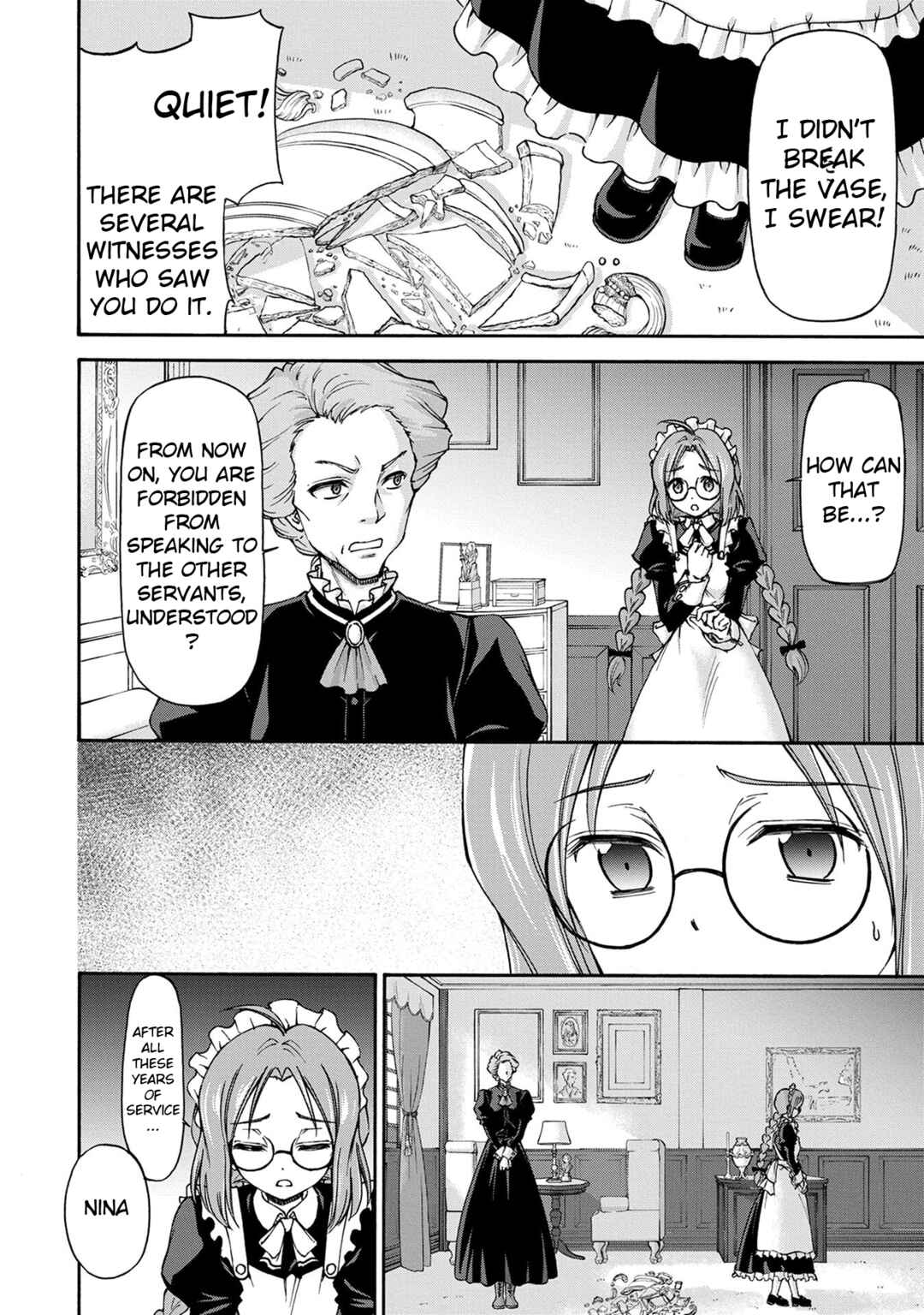 Maid nara Touzen desu. ~Nureginu wo Kiserareta Bannou Maid-san wa Tabi ni Deru Koto ni shimashita.~ Chapter 1 - Page 7