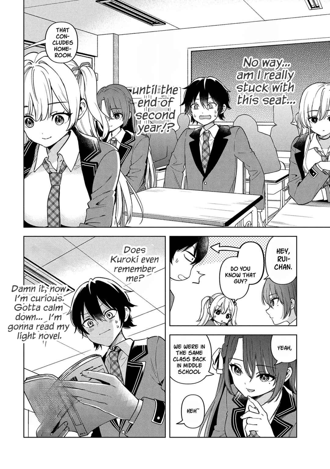 Inkya no Ore ga Sekigae de S-kyuu Bishoujo ni Kakomaretara Himitsu no Kankei ga Hajimatta. Chapter 1 - Page 17
