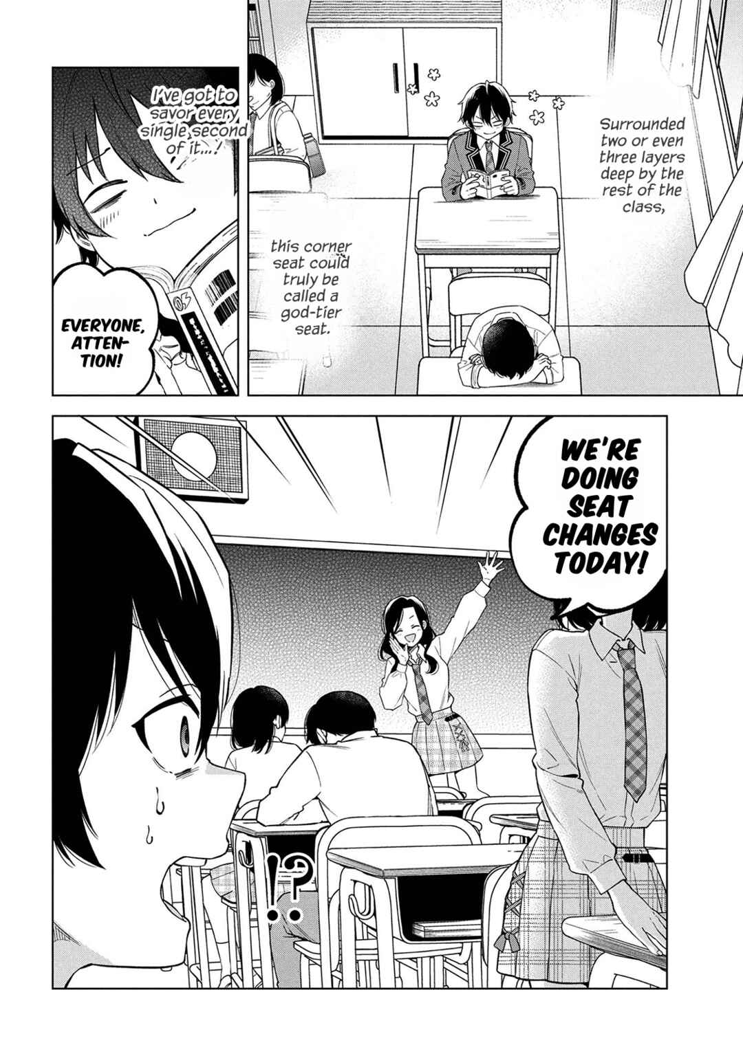 Inkya no Ore ga Sekigae de S-kyuu Bishoujo ni Kakomaretara Himitsu no Kankei ga Hajimatta. Chapter 1 - Page 4
