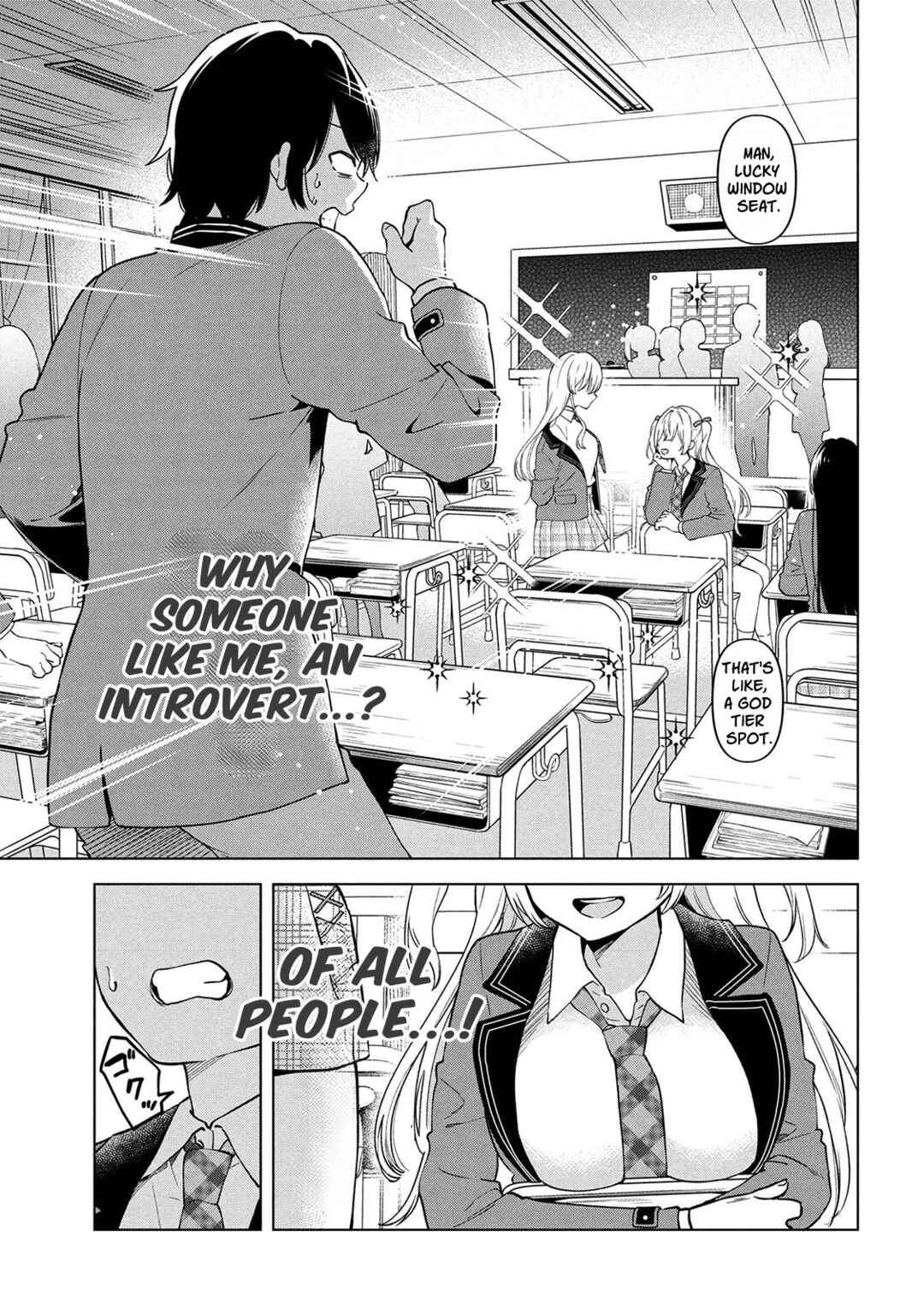 Inkya no Ore ga Sekigae de S-kyuu Bishoujo ni Kakomaretara Himitsu no Kankei ga Hajimatta. Chapter 1 - Page 9