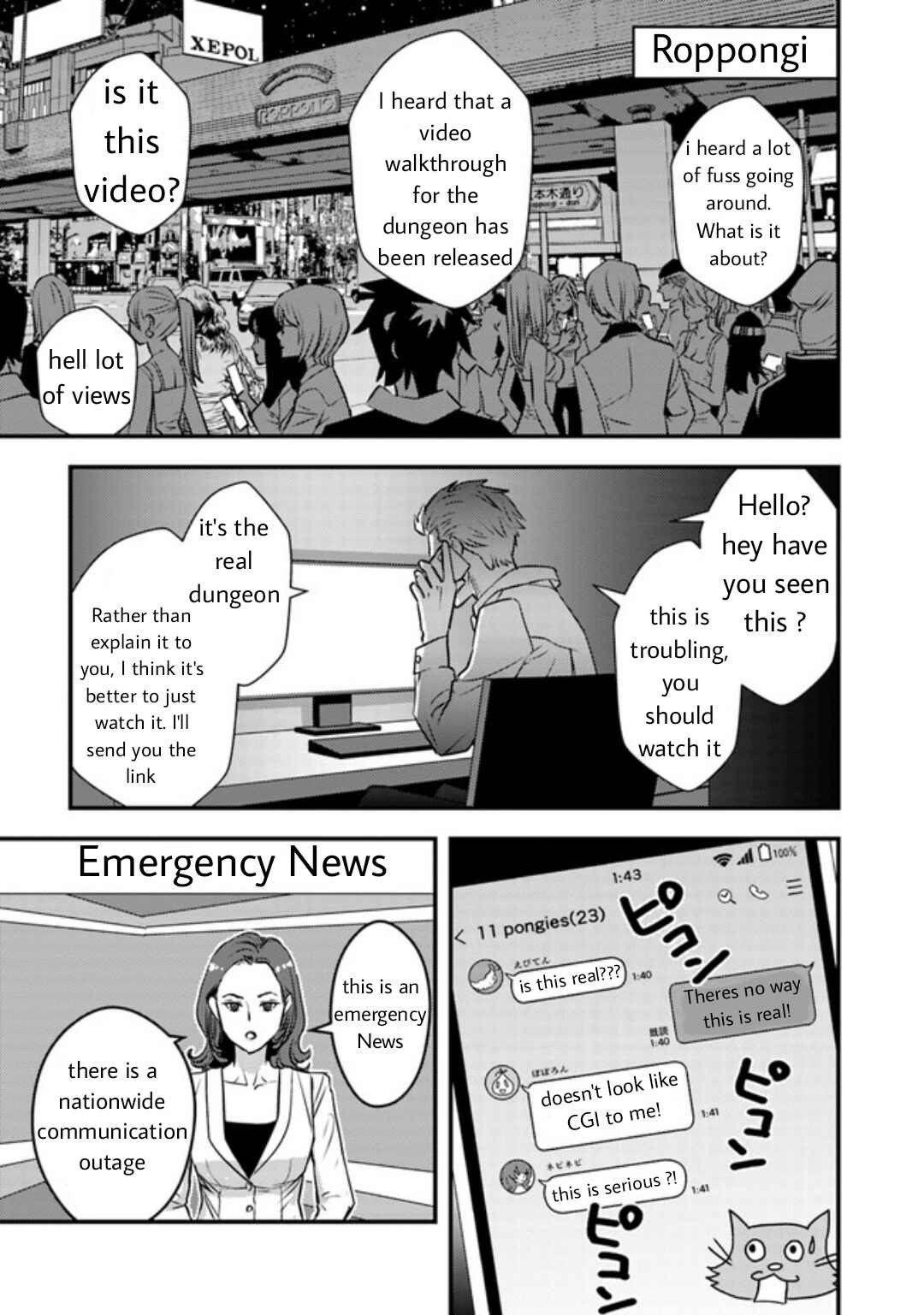 Isekai-gaeri no Yuusha wa, Dungeon ga Shutsugen Shita Genjitsu Sekai de, Influencer ni Natte Kane o Kasegimasu! Chapter 7.1 - Page 13