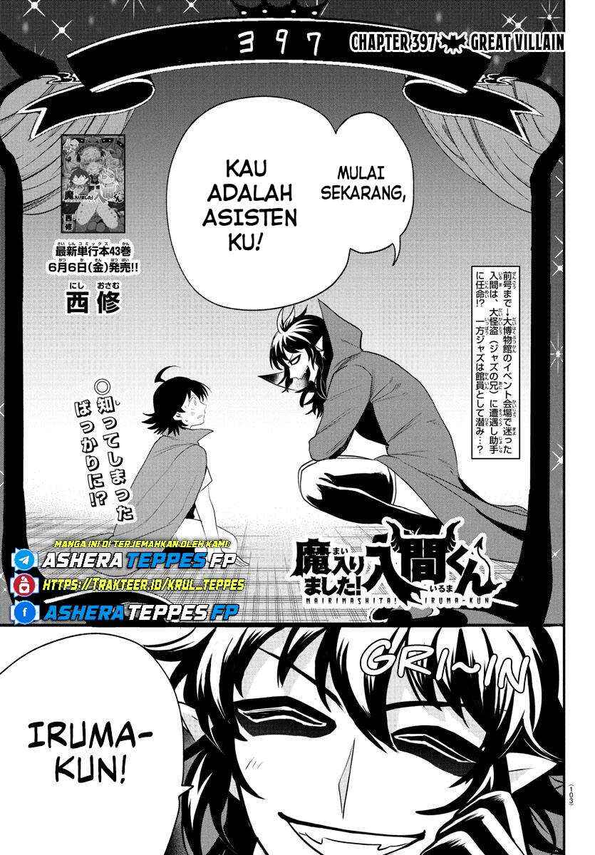 Mairimashita! Iruma-kun Chapter 397 - Page 2