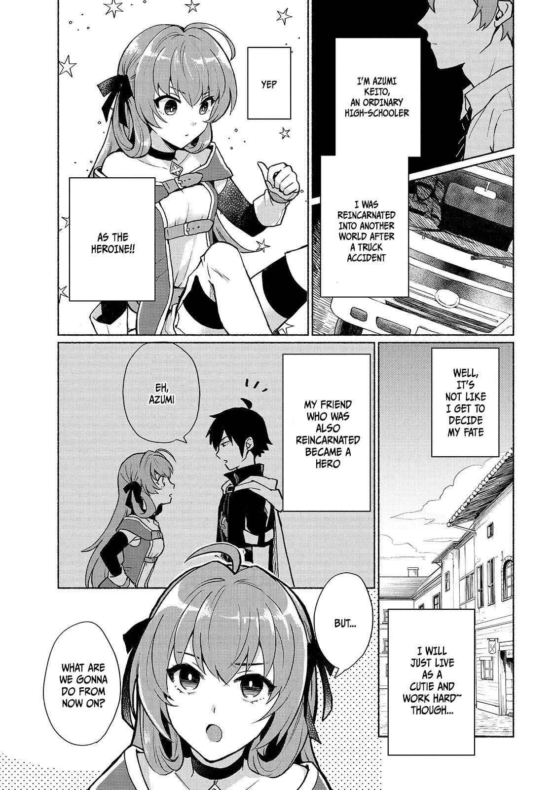 Tensei Shitara Ore ga Heroine de Aitsu ga Yuusha Datta Chapter 2 - Page 1