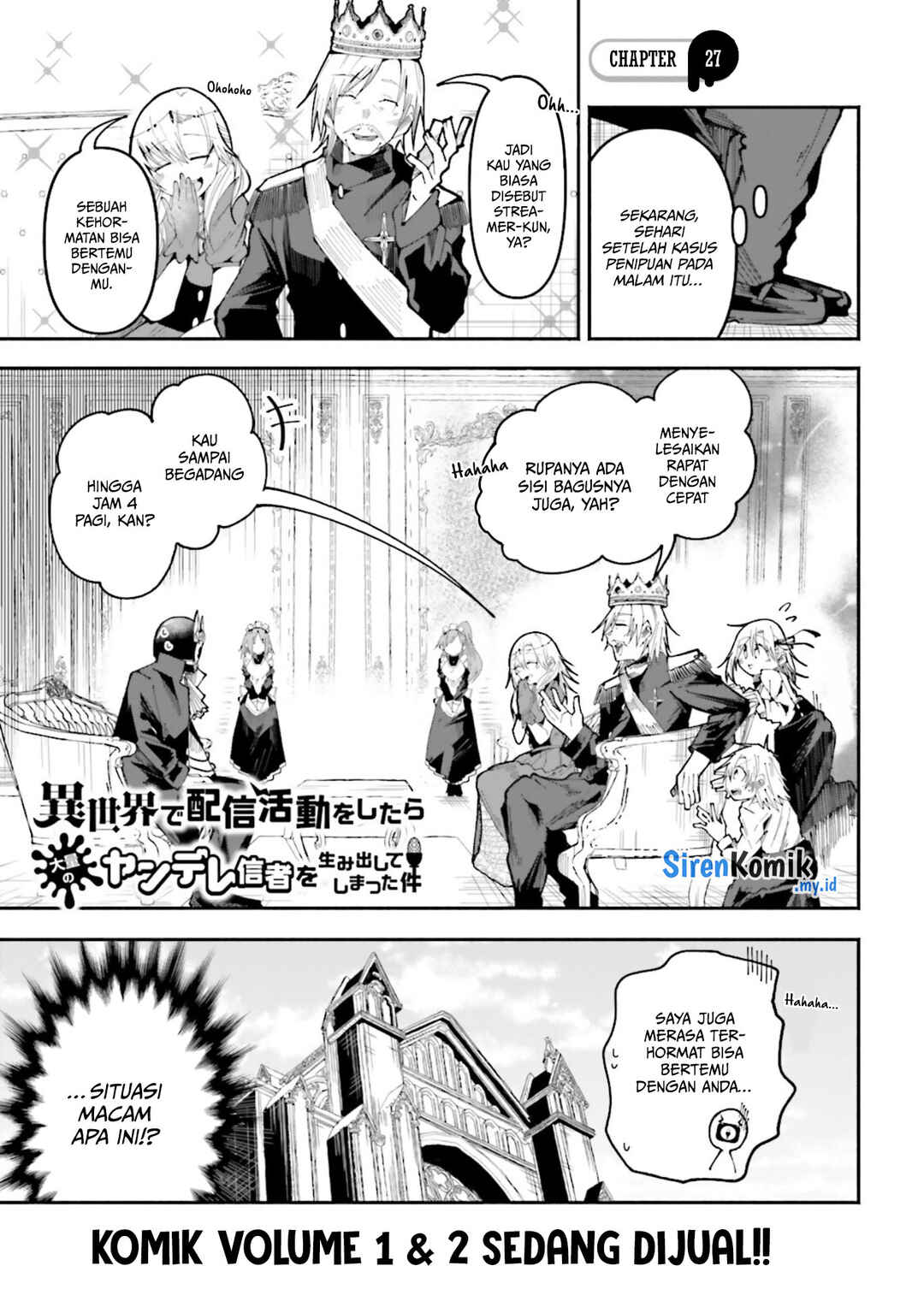 Isekai de Haishin Katsudou wo Shitara Tairyou no Yandere Shinja wo Umidashite Shimatta Ken Chapter 27 - Page 2