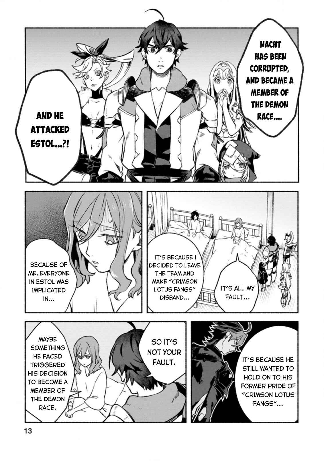 Sono Monban, Saikyou ni Tsuki: Tsuihou Sareta Bougyoryoku 9999 no Senshi, Outo no Monban to shite Musou Suru Chapter 11 - Page 12