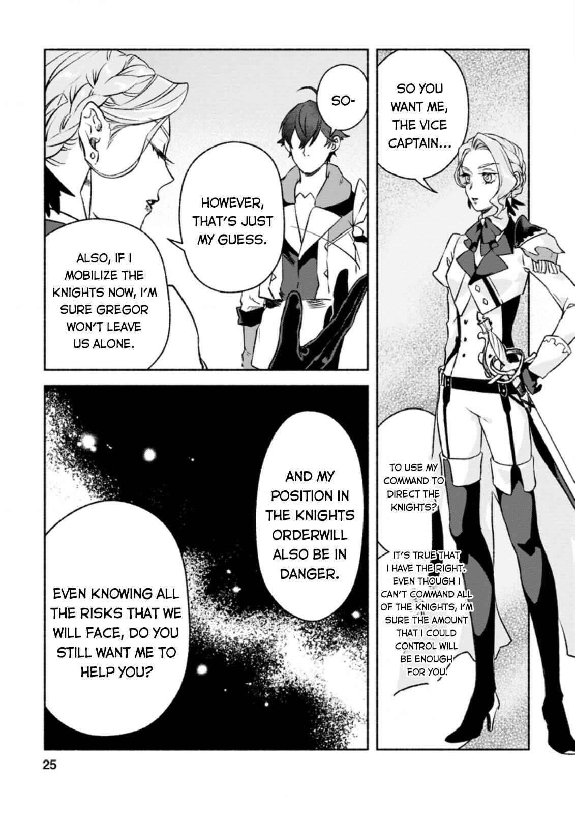 Sono Monban, Saikyou ni Tsuki: Tsuihou Sareta Bougyoryoku 9999 no Senshi, Outo no Monban to shite Musou Suru Chapter 11 - Page 24