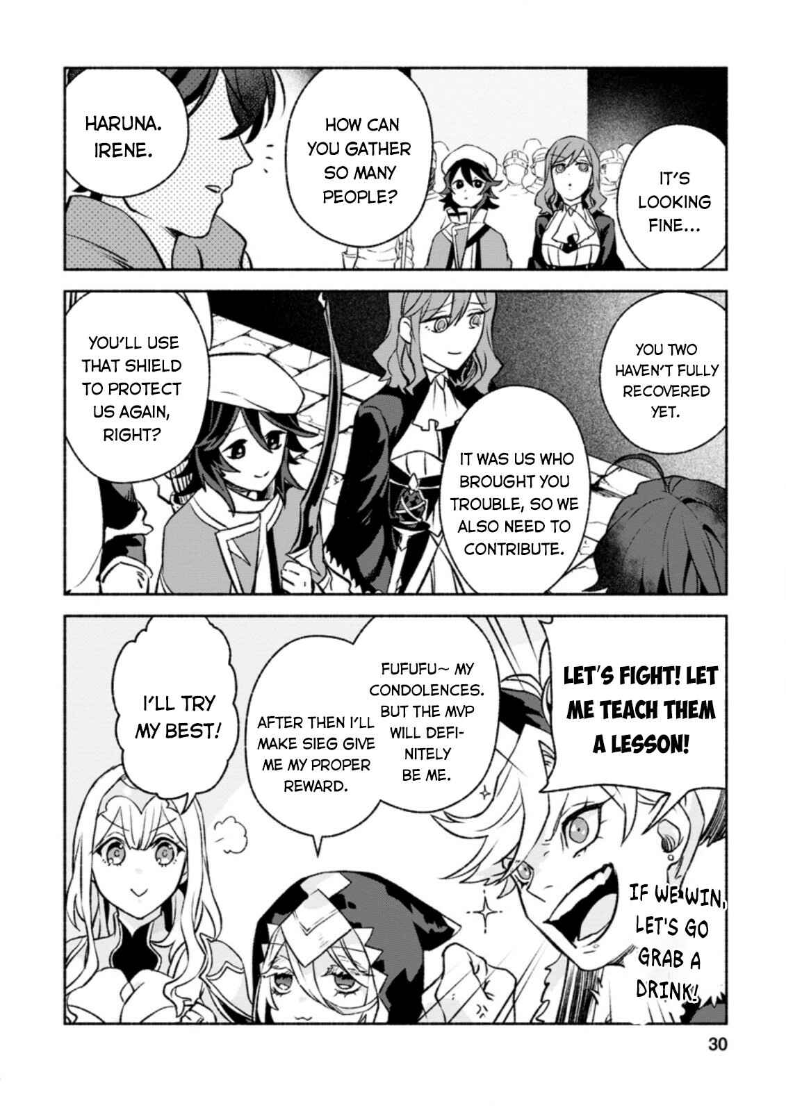 Sono Monban, Saikyou ni Tsuki: Tsuihou Sareta Bougyoryoku 9999 no Senshi, Outo no Monban to shite Musou Suru Chapter 11 - Page 29
