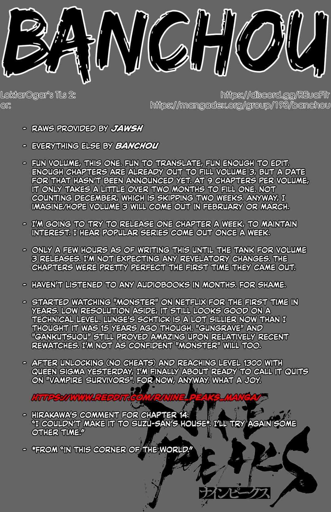 Nine Peaks Chapter 14 - Page 1
