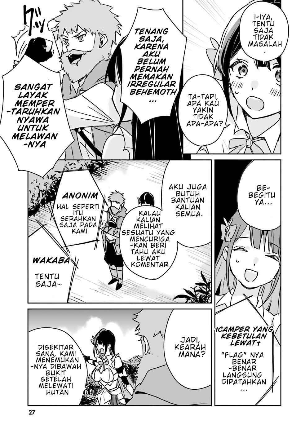 Juusho Futei Camper wa Dungeon de Nonbiri to Kurashitai ~Kiken na Shinsou Monster mo Ore ni Totte wa Shokuzai desu~ Chapter 1 - Page 28