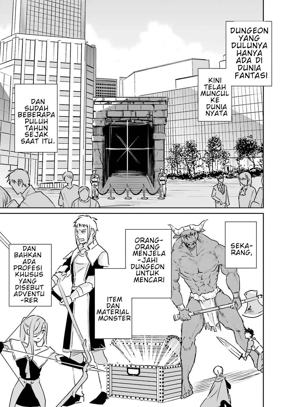 Juusho Futei Camper wa Dungeon de Nonbiri to Kurashitai ~Kiken na Shinsou Monster mo Ore ni Totte wa Shokuzai desu~ Chapter 1 - Page 6