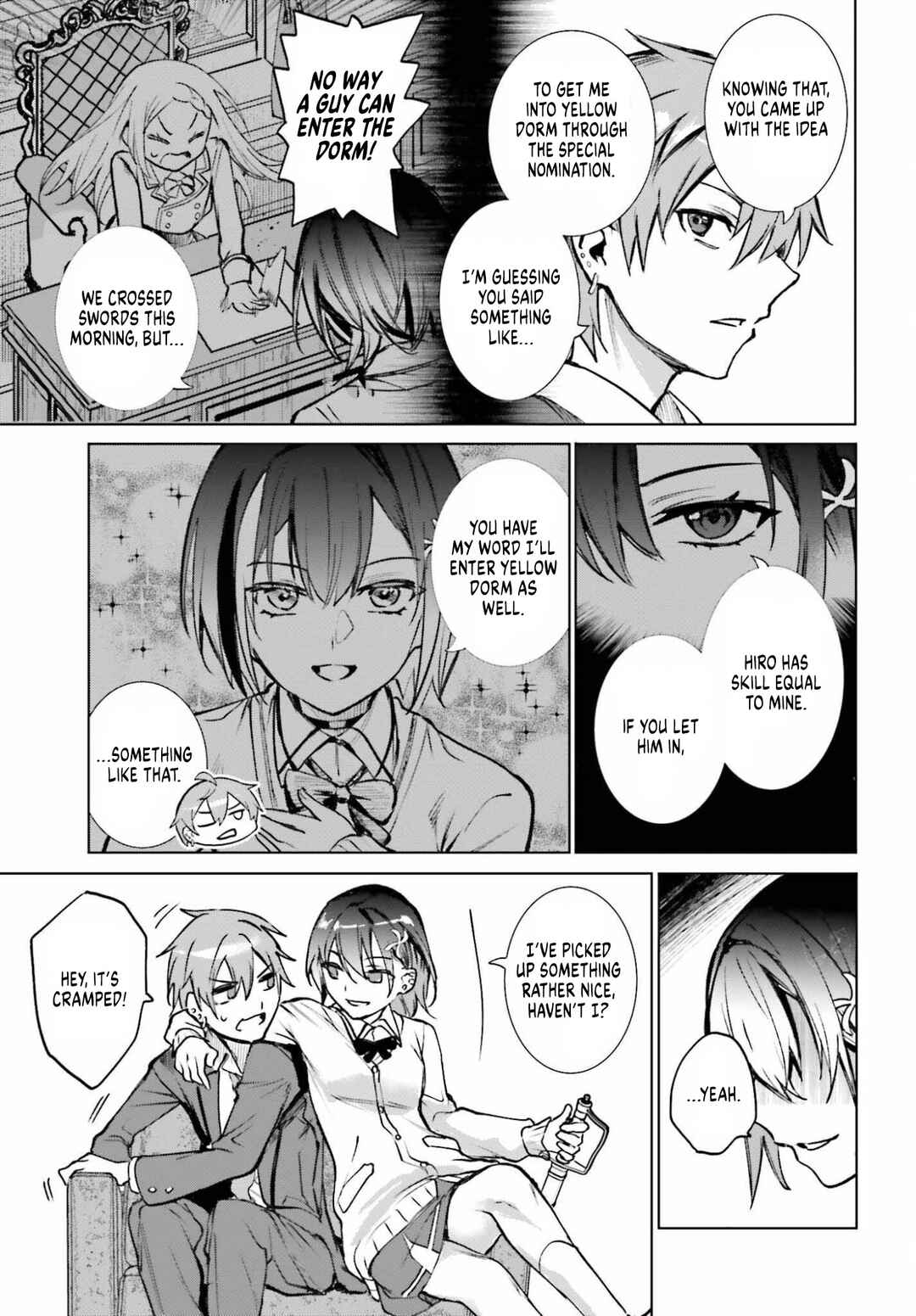 Danshi Kinsei Game Sekai de Ore ga Yaru Beki Yuiitsu no Koto: Yuri no Aida ni Hasamaru Otoko Toshite Tensei Shite Shimaimashita Chapter 13 - Page 19