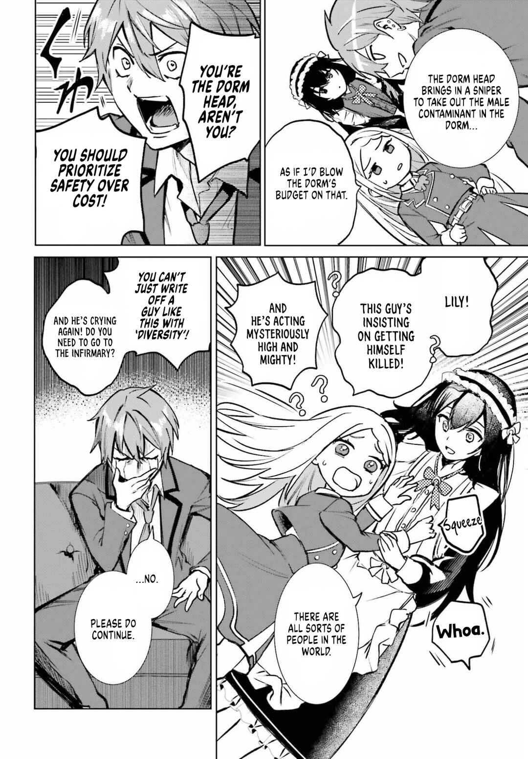 Danshi Kinsei Game Sekai de Ore ga Yaru Beki Yuiitsu no Koto: Yuri no Aida ni Hasamaru Otoko Toshite Tensei Shite Shimaimashita Chapter 13 - Page 24