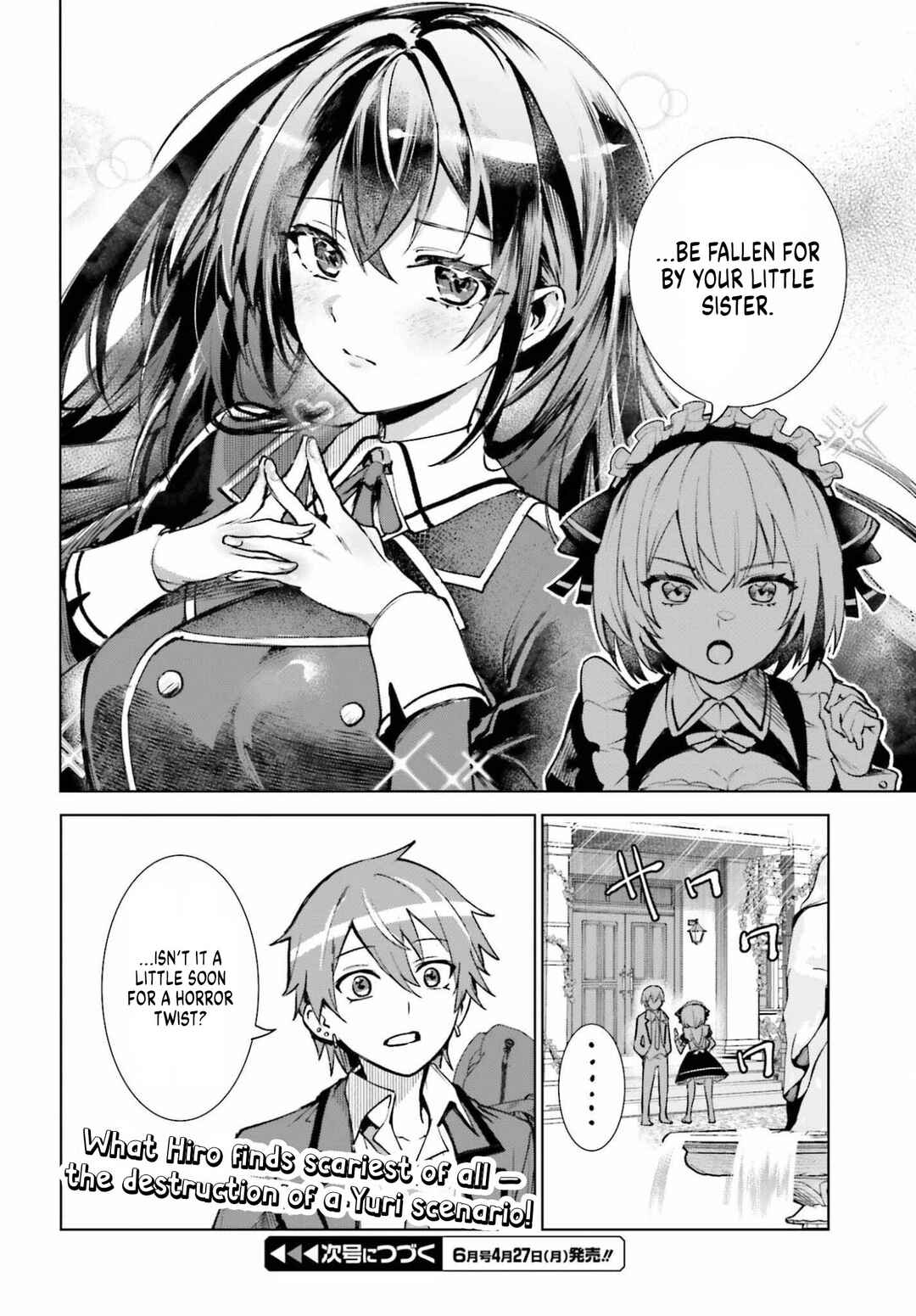 Danshi Kinsei Game Sekai de Ore ga Yaru Beki Yuiitsu no Koto: Yuri no Aida ni Hasamaru Otoko Toshite Tensei Shite Shimaimashita Chapter 13 - Page 32