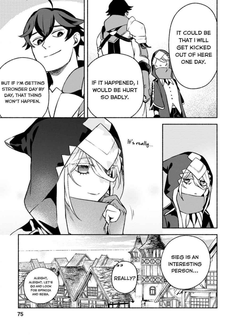 Sono Monban, Saikyou ni Tsuki: Tsuihou Sareta Bougyoryoku 9999 no Senshi, Outo no Monban to shite Musou Suru Chapter 13 - Page 12