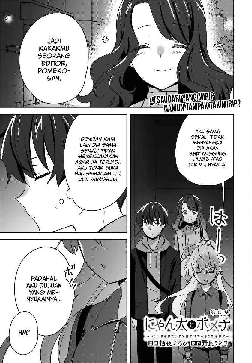 Nyanta to Pomeko: Imasara Shinjiteiru to Iwaretemo Mou Teokure da Chapter 5 - Page 1