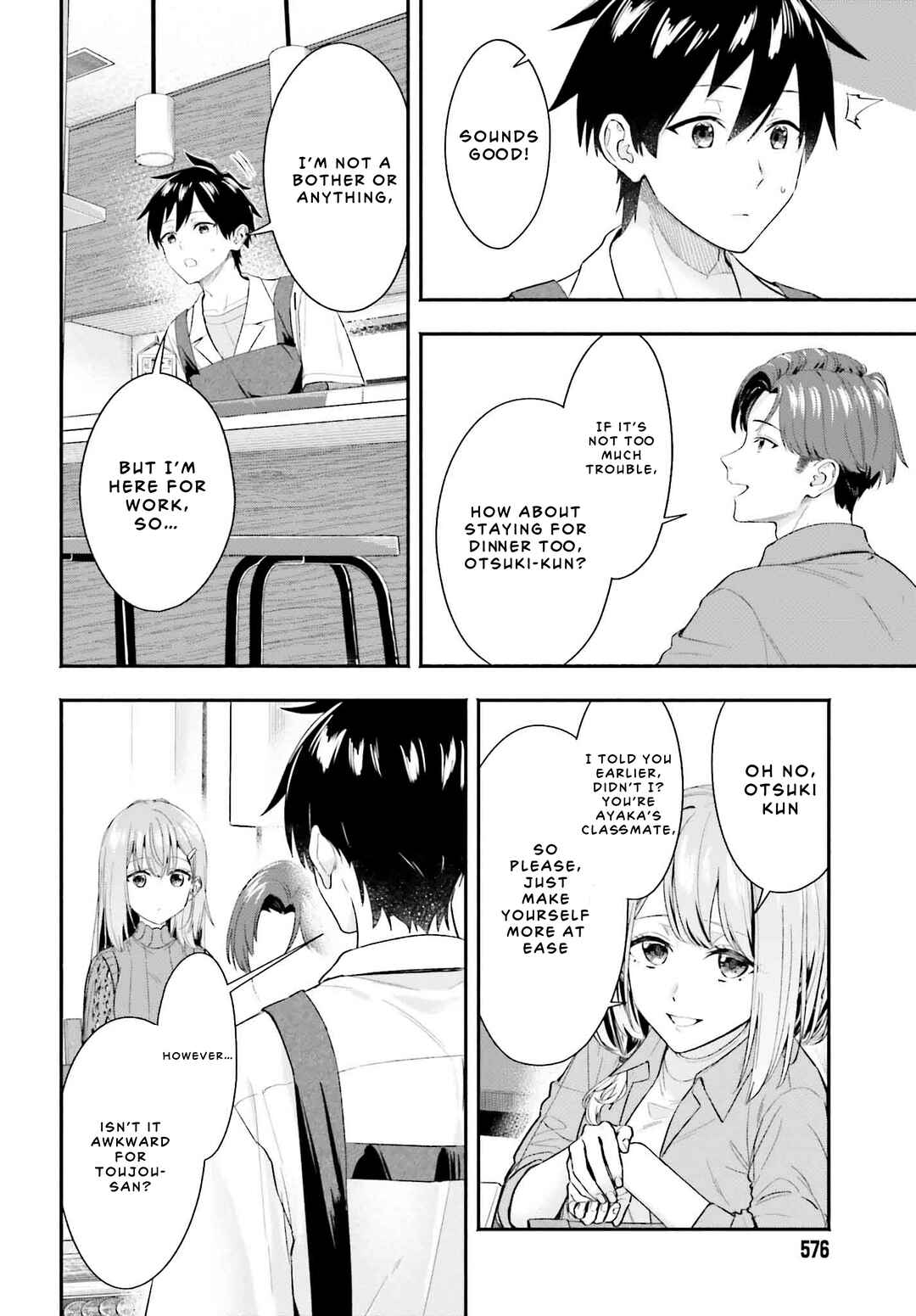 Kaji Daikou no Arubaito wo Hajimetara Gakuen Ichi no Bishoujo no Kazoku ni Kiniirarechaimashita. Chapter 5.2 - Page 4