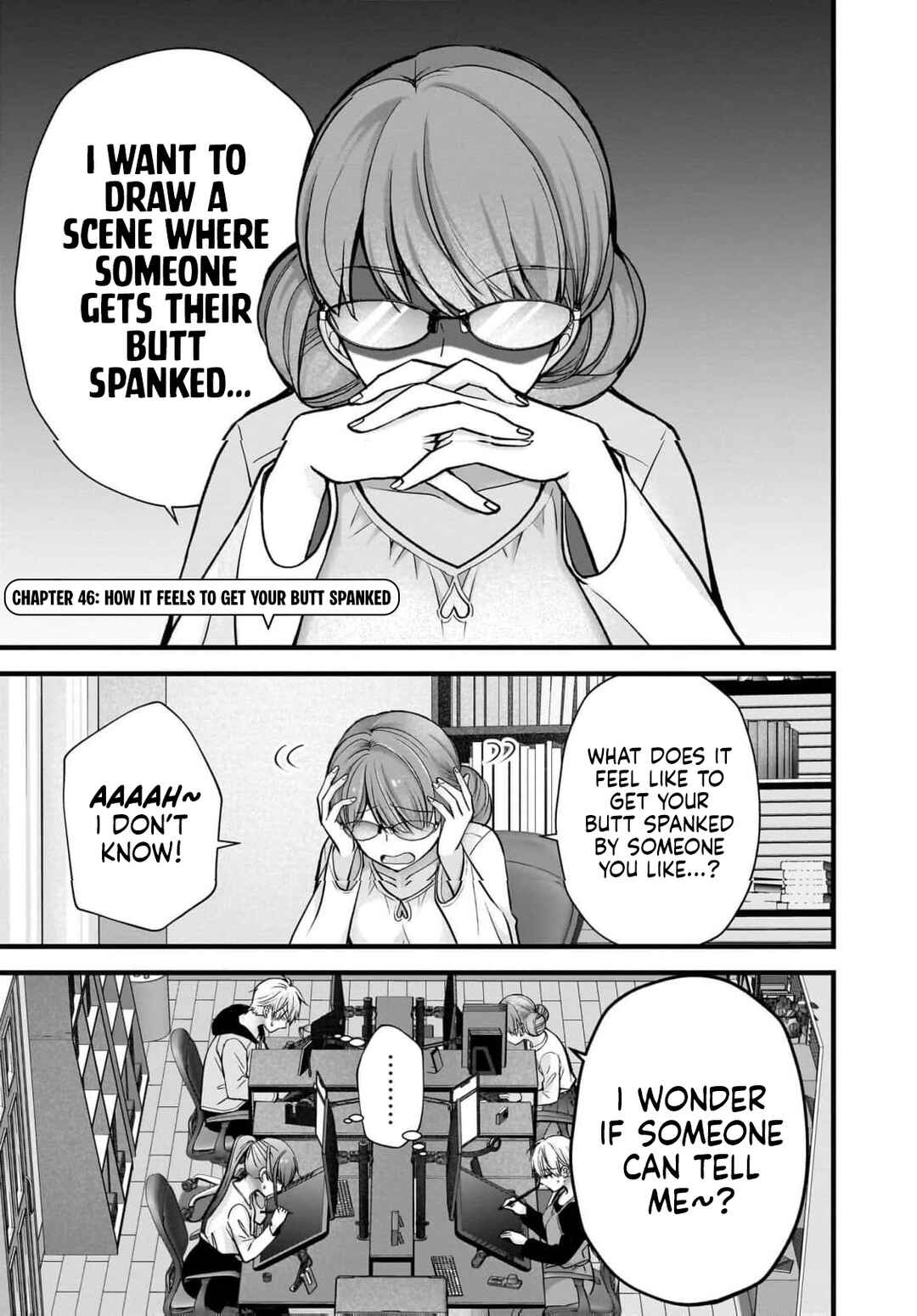 Shimazaki Nana @ Oshigoto Boshuuchuu Chapter 46 - Page 2
