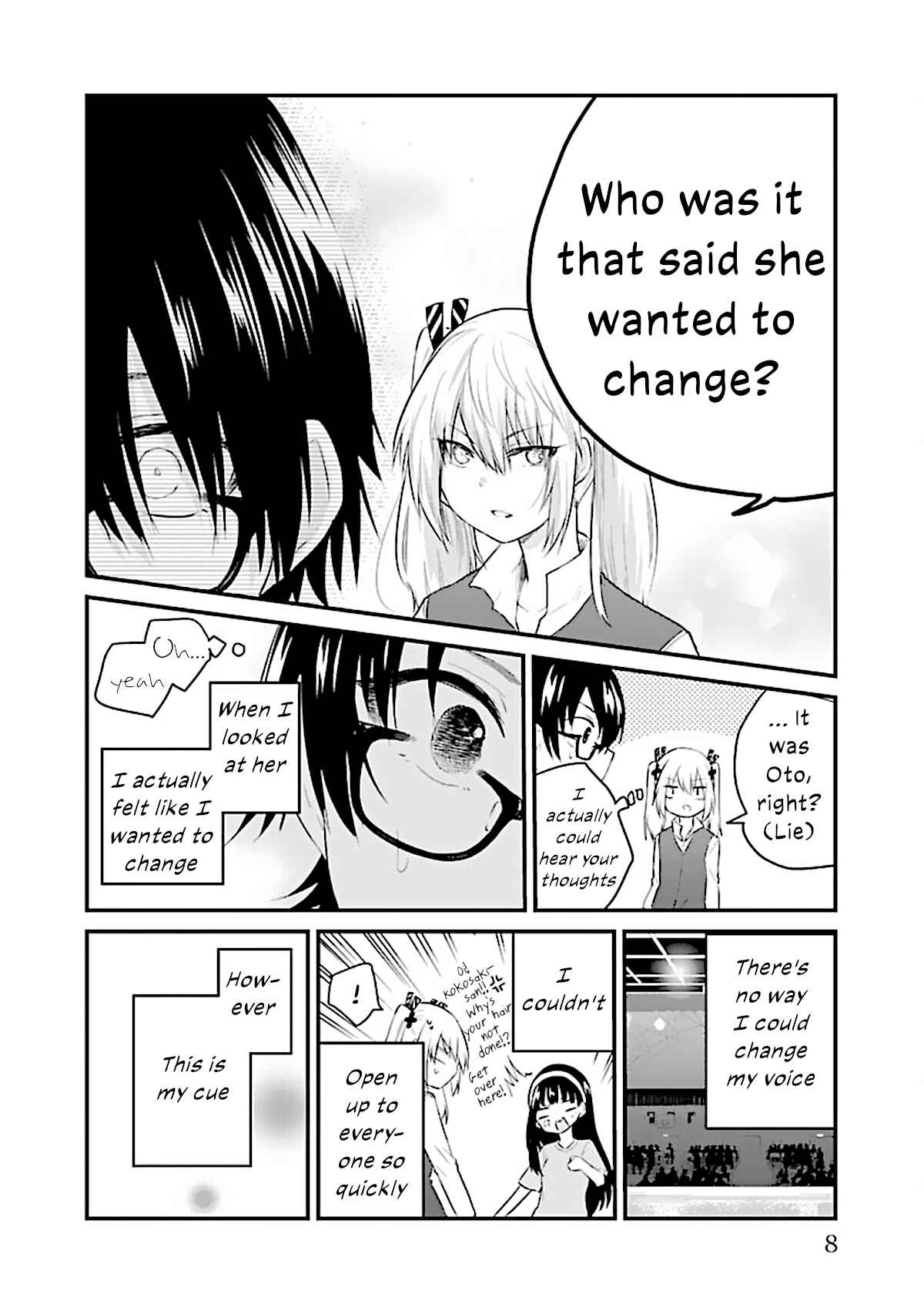 Koe ga dasenai Shoujo wa "Kanojo ga Yasashisugiru" to Omotte iru Chapter 55 - Page 10