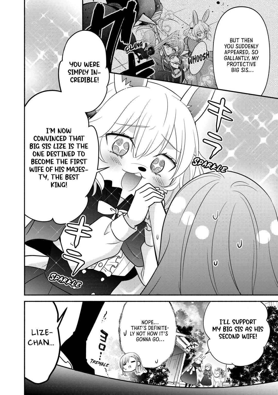 Tensei Youjo.: Shinjuu to Ouji to, Saikyou no Oji-san Youhei-dan no Naka de Ikiru Chapter 31 - Page 18