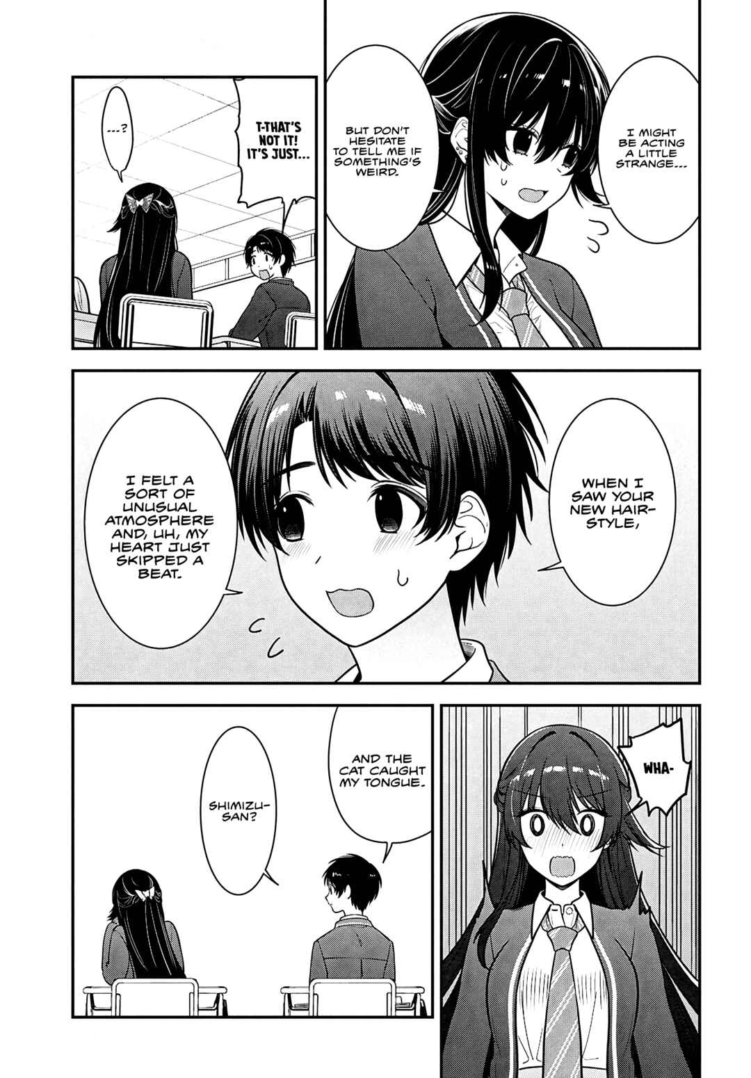 Tonari no Seki no Yankee Shimizu-san ga Kami wo Kuroku Sometekita Chapter 11 - Page 32