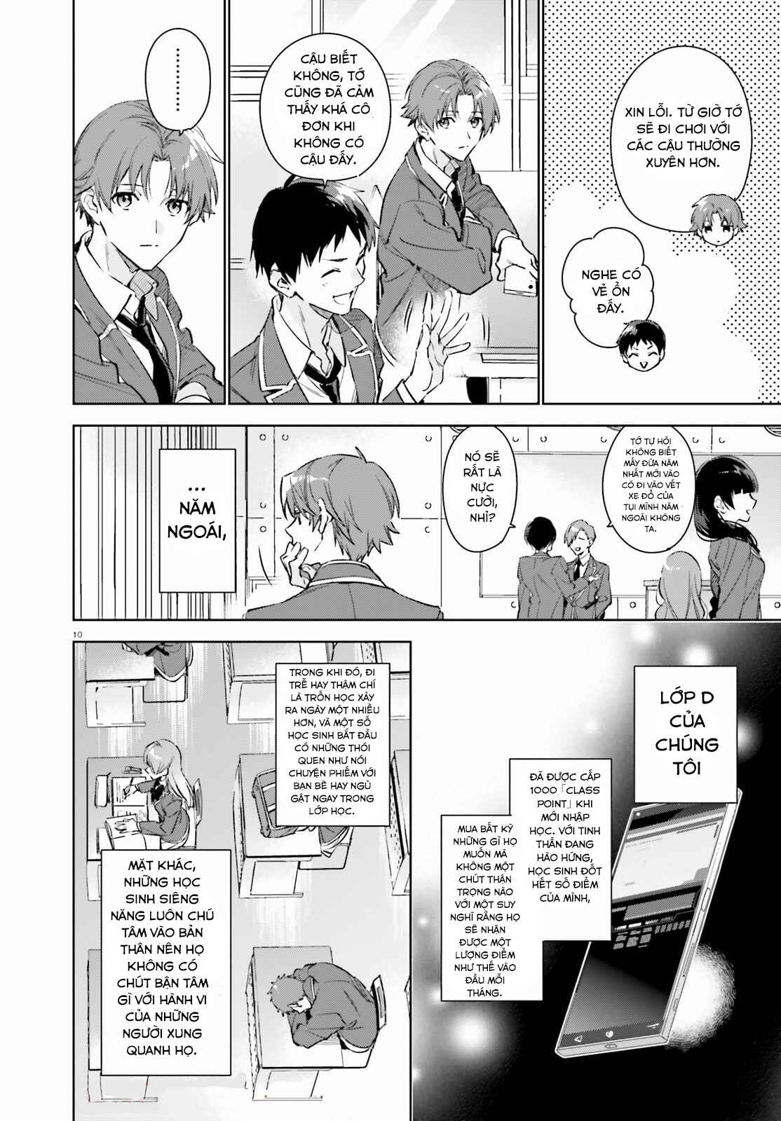 Youkoso Jitsuryoku Shijou Shugi no Kyoushitsu e: 2-nensei-hen Chapter 1 - Page 10